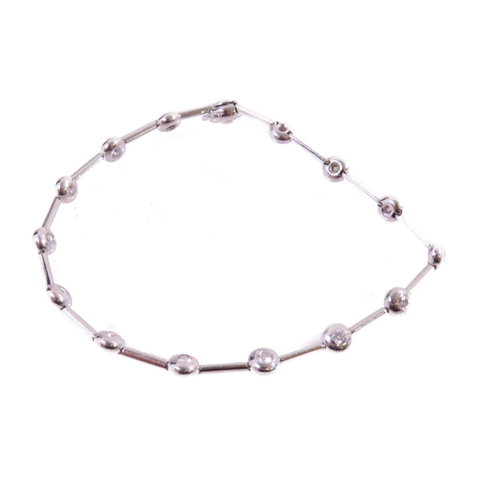 MIKIMOTO 18K白金/0.70ct鑽石Diamond Bracelet銀扣手鏈