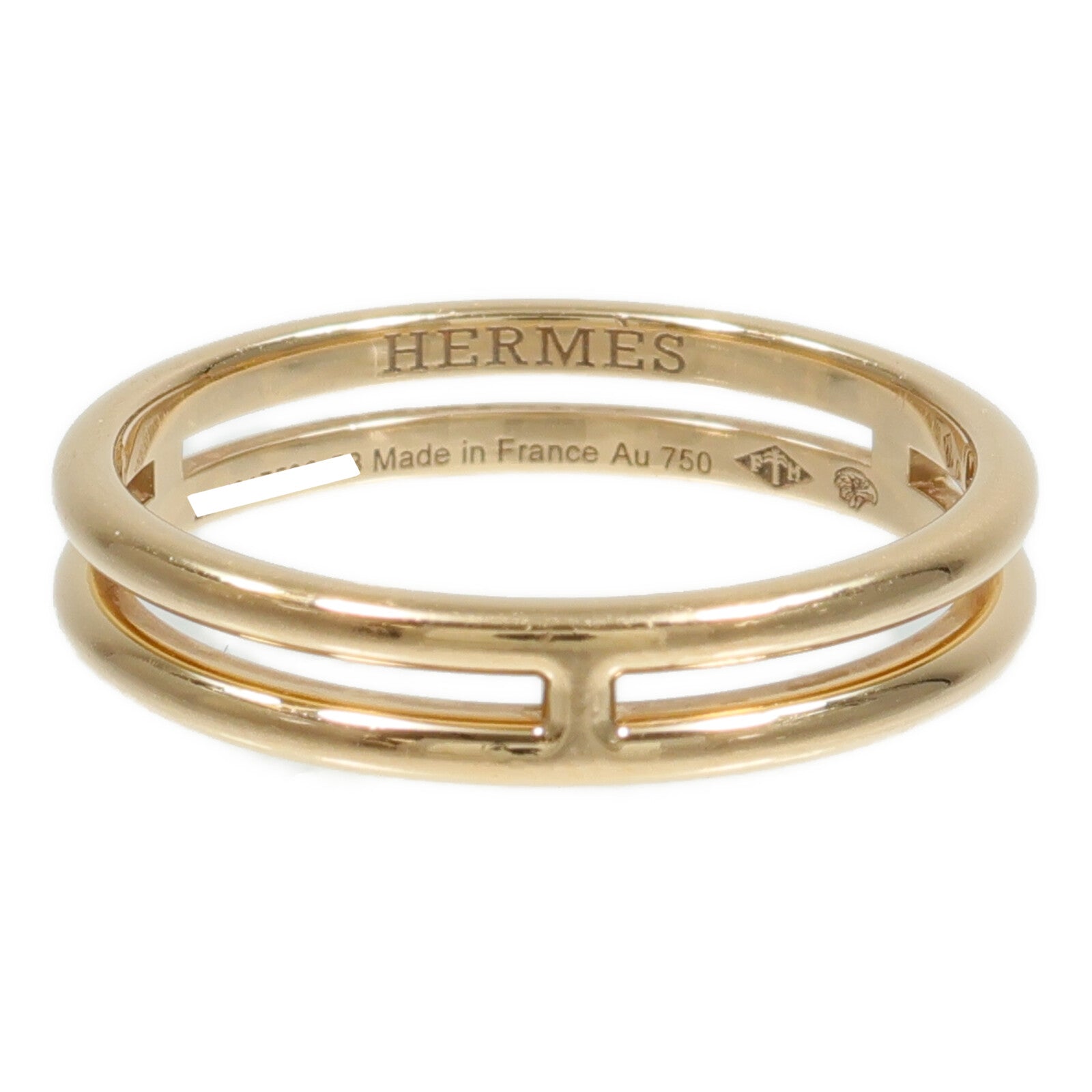HERMES 18K玫瑰金Ariane Wedding Band戒指