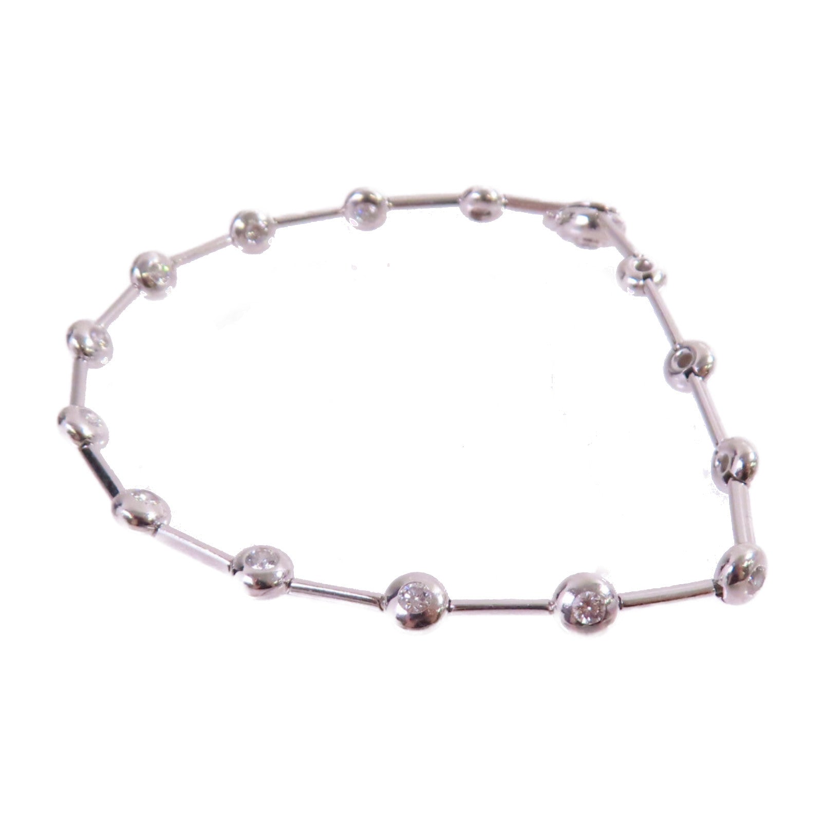 MIKIMOTO 18K白金/0.70ct鑽石Diamond Bracelet銀扣手鏈