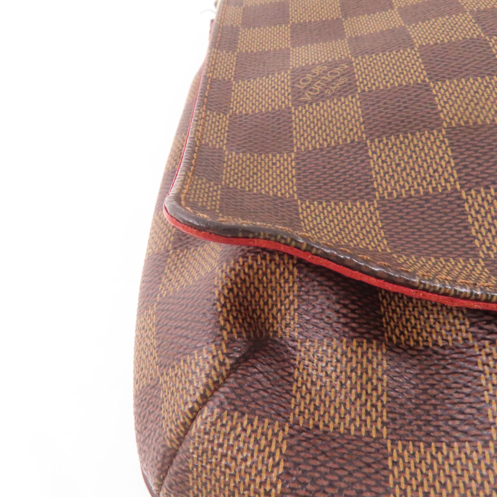 LOUIS VUITTON Damier Musette Tango金扣肩背袋棕色