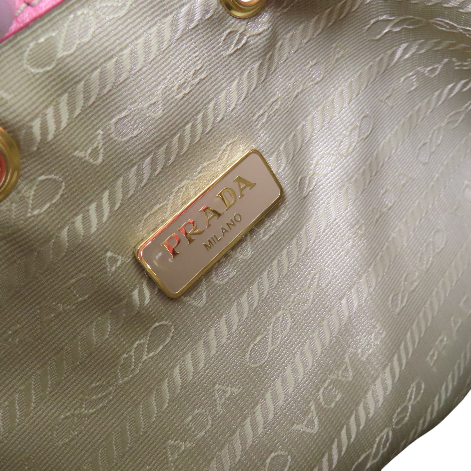 PRADA 帆布Mini Bucket 2Way Shoulder Bag手挽肩背兩用袋