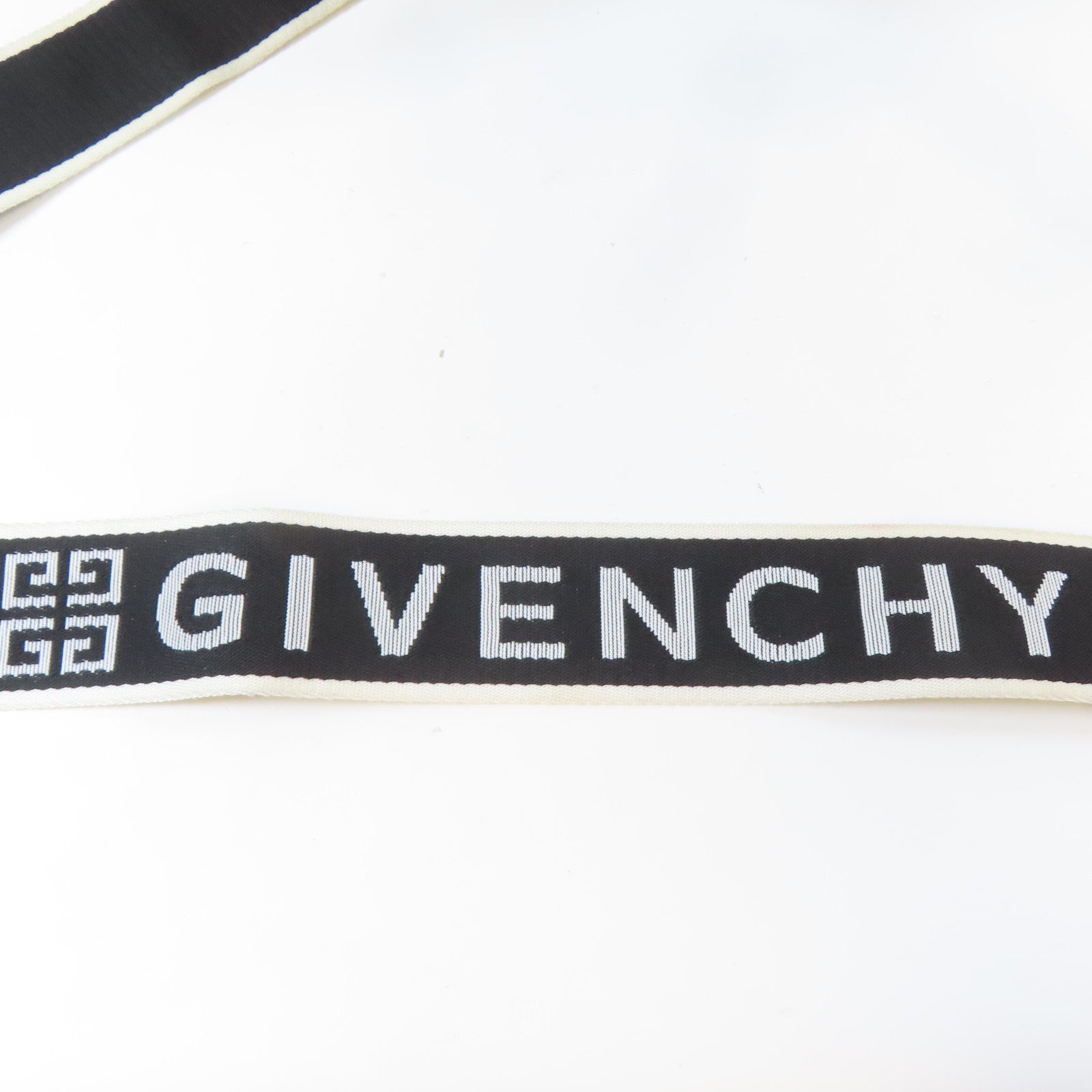 GIVENCHY 尼龍Pandora Bag銀扣手挽肩背兩用袋黑色