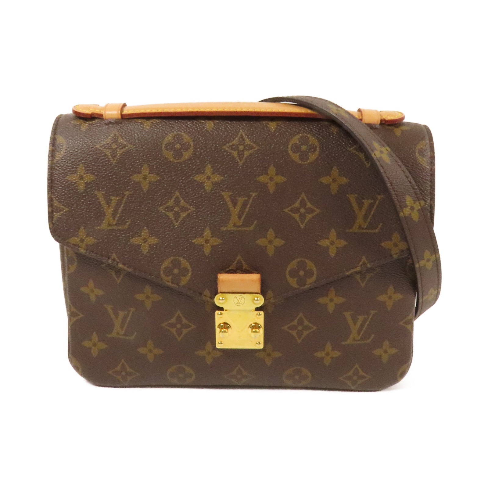 LOUIS VUITTON Monogram Pochette Metis MM金扣手挽肩背兩用袋