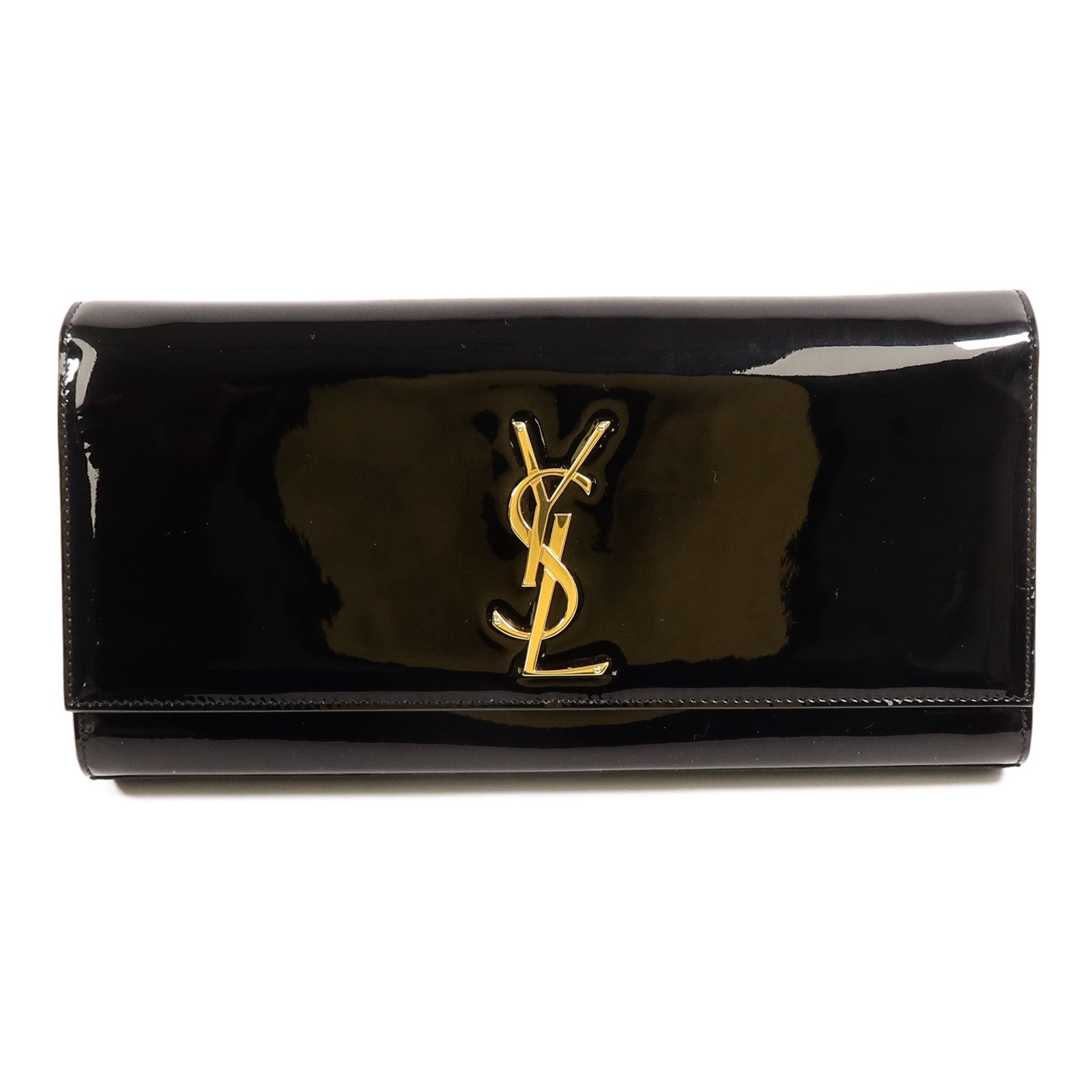 SAINT LAURENT 塗皮皮革Pouch手拿包