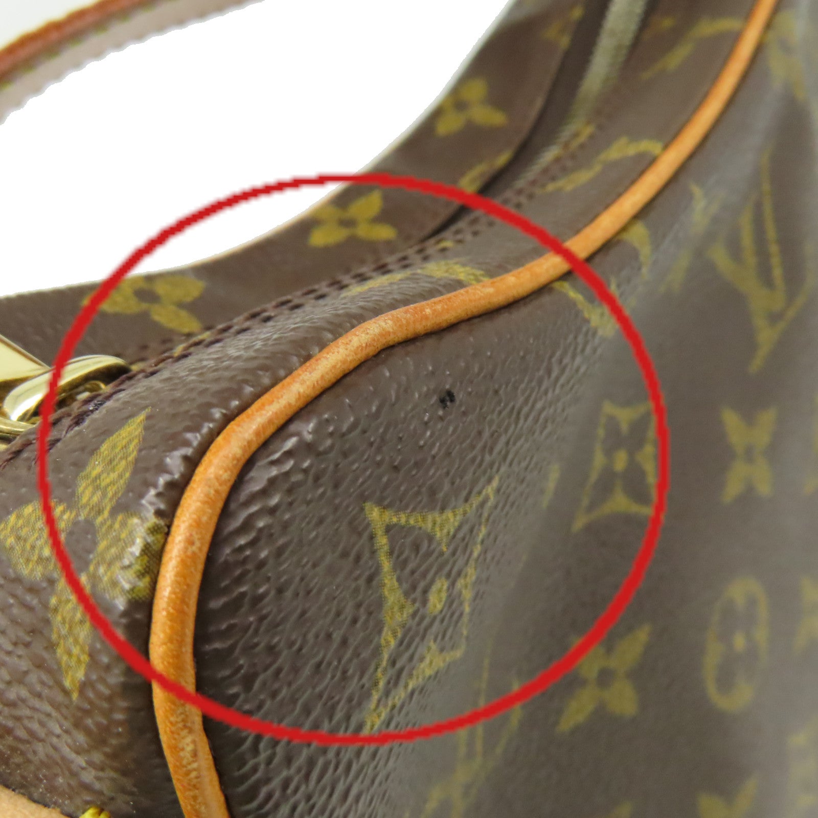 LOUIS VUITTON Monogram Croissant MM Shoulder Bag肩背袋啡色