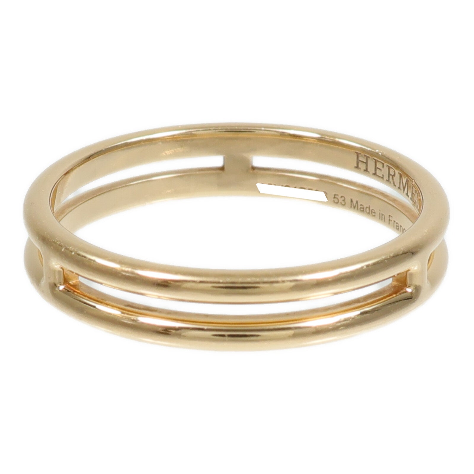 HERMES 18K玫瑰金Ariane Wedding Band戒指