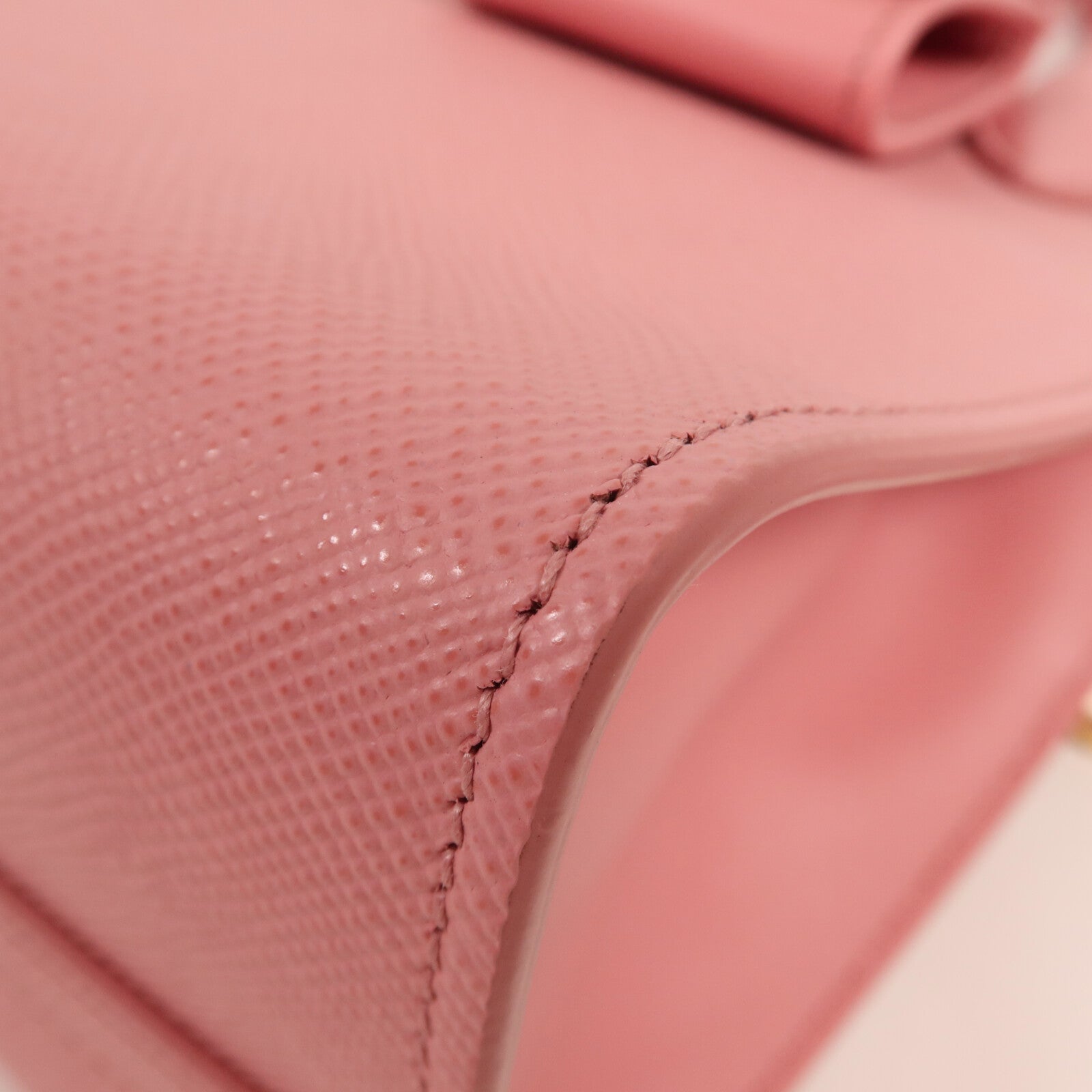 PRADA 牛皮皮革2 Way Shoulder Bag金扣手挽肩背兩用袋