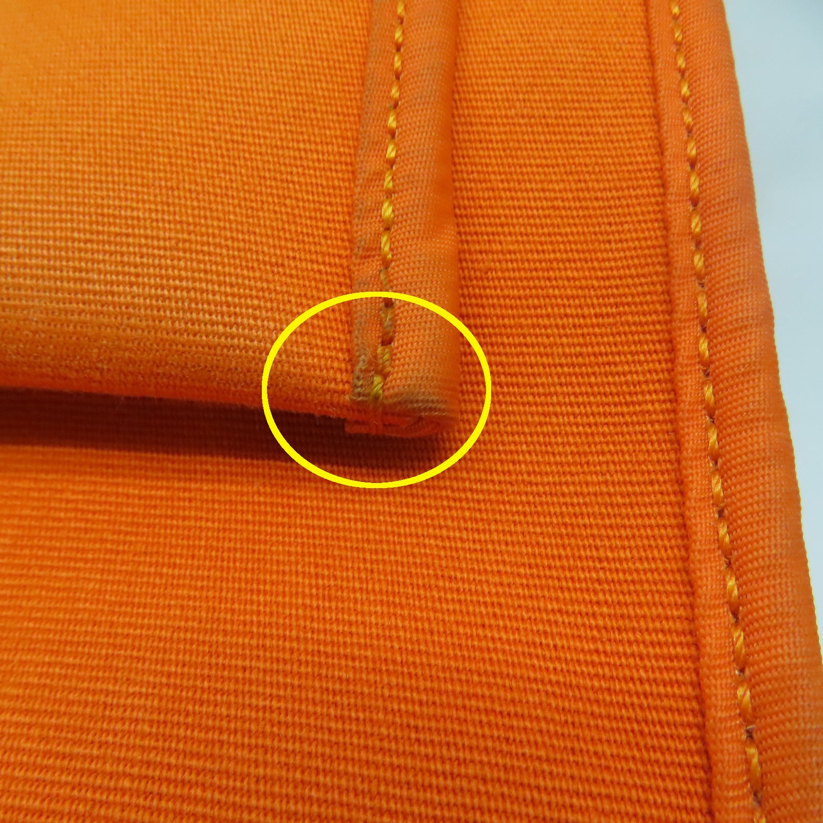 HERMES 【激減優惠】帆布Herbag PM銀扣手挽肩背兩用袋橙色