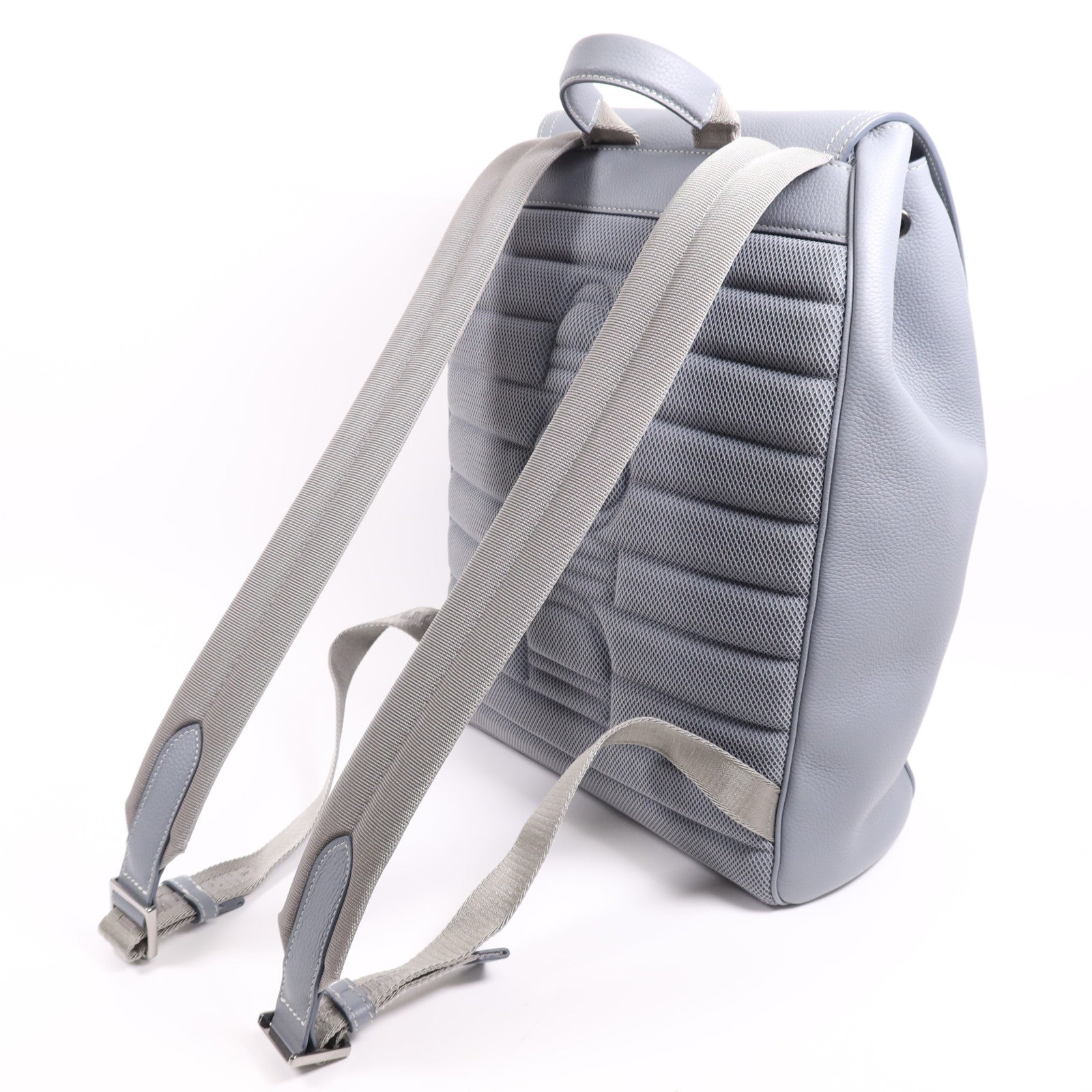 Dior 牛皮皮革Saddle Backpack銀扣背包