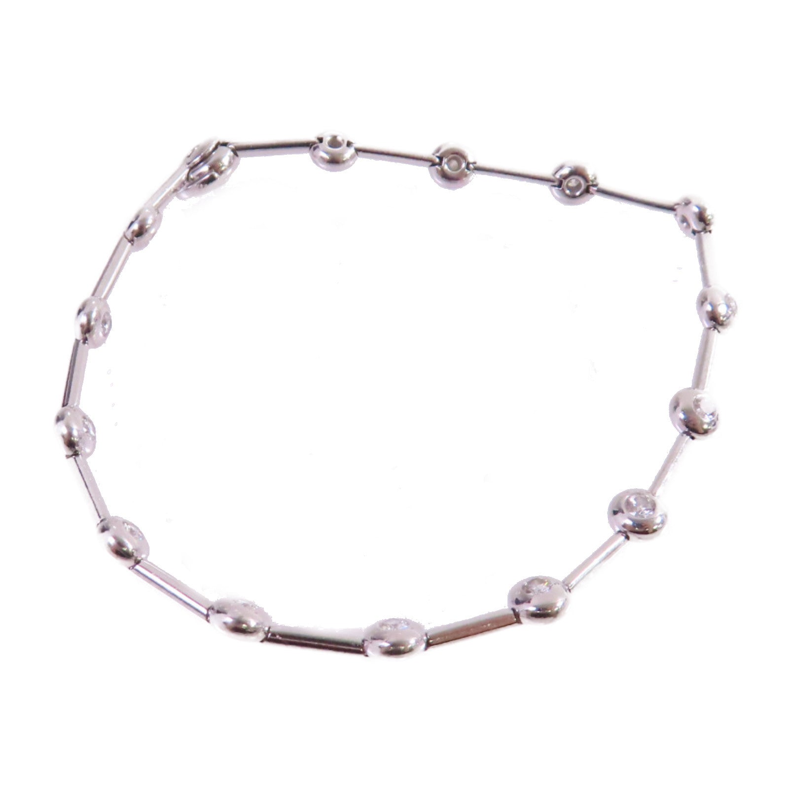 MIKIMOTO 18K白金/0.70ct鑽石Diamond Bracelet銀扣手鏈