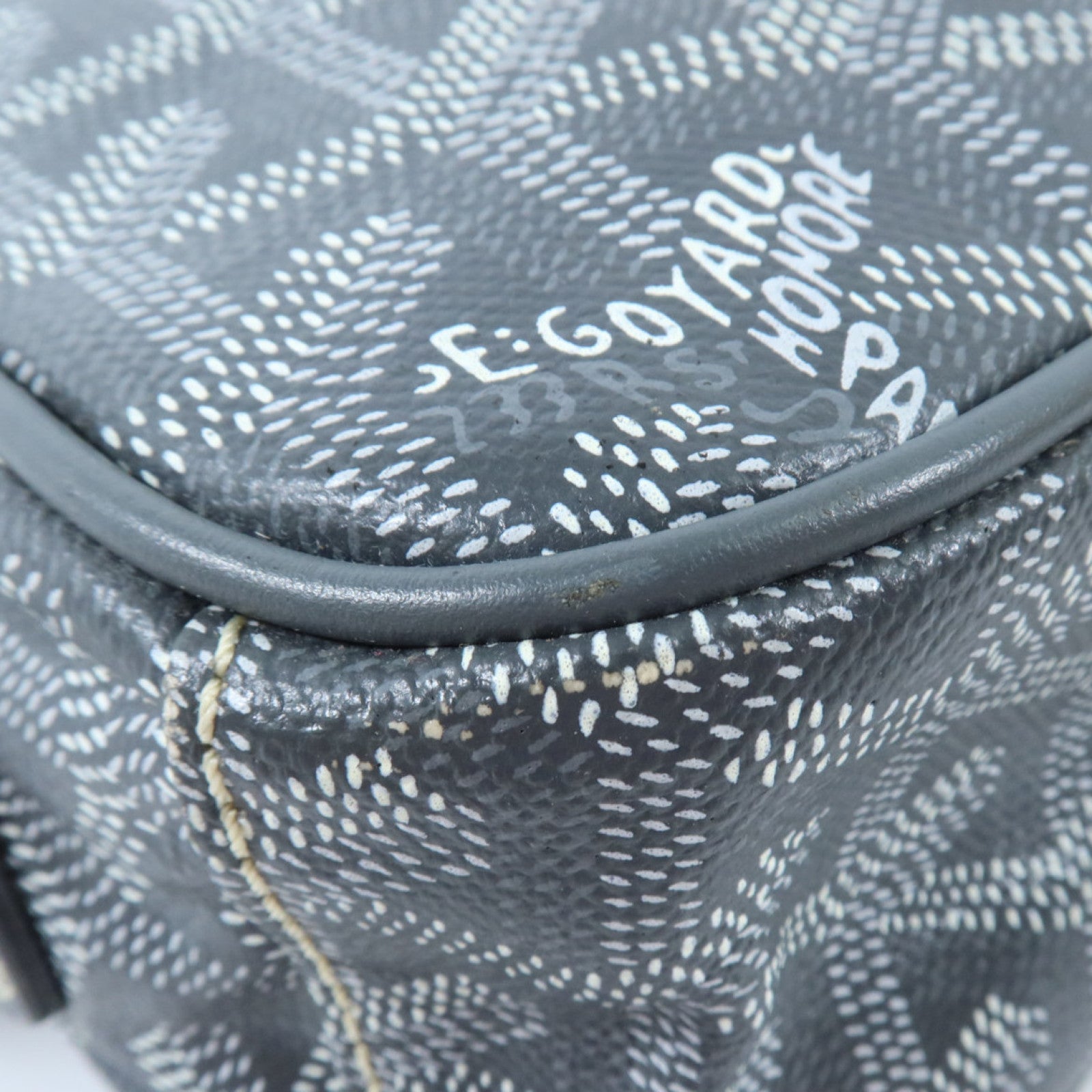 GOYARD 塗層帆布Sac Cap Vert PM銀扣肩背袋