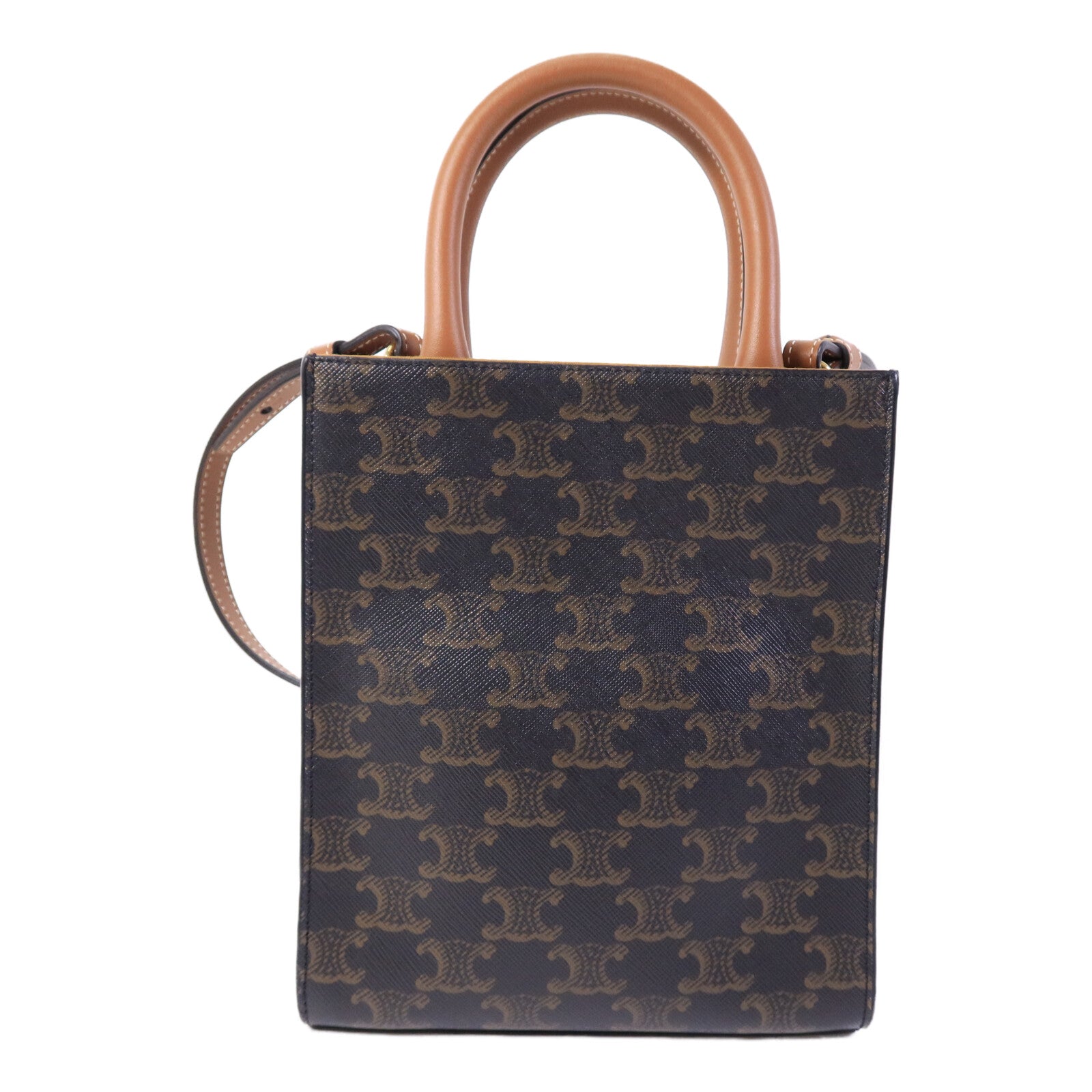 CELINE 塗層帆布Mini Cabas Vertical手挽肩背兩用袋