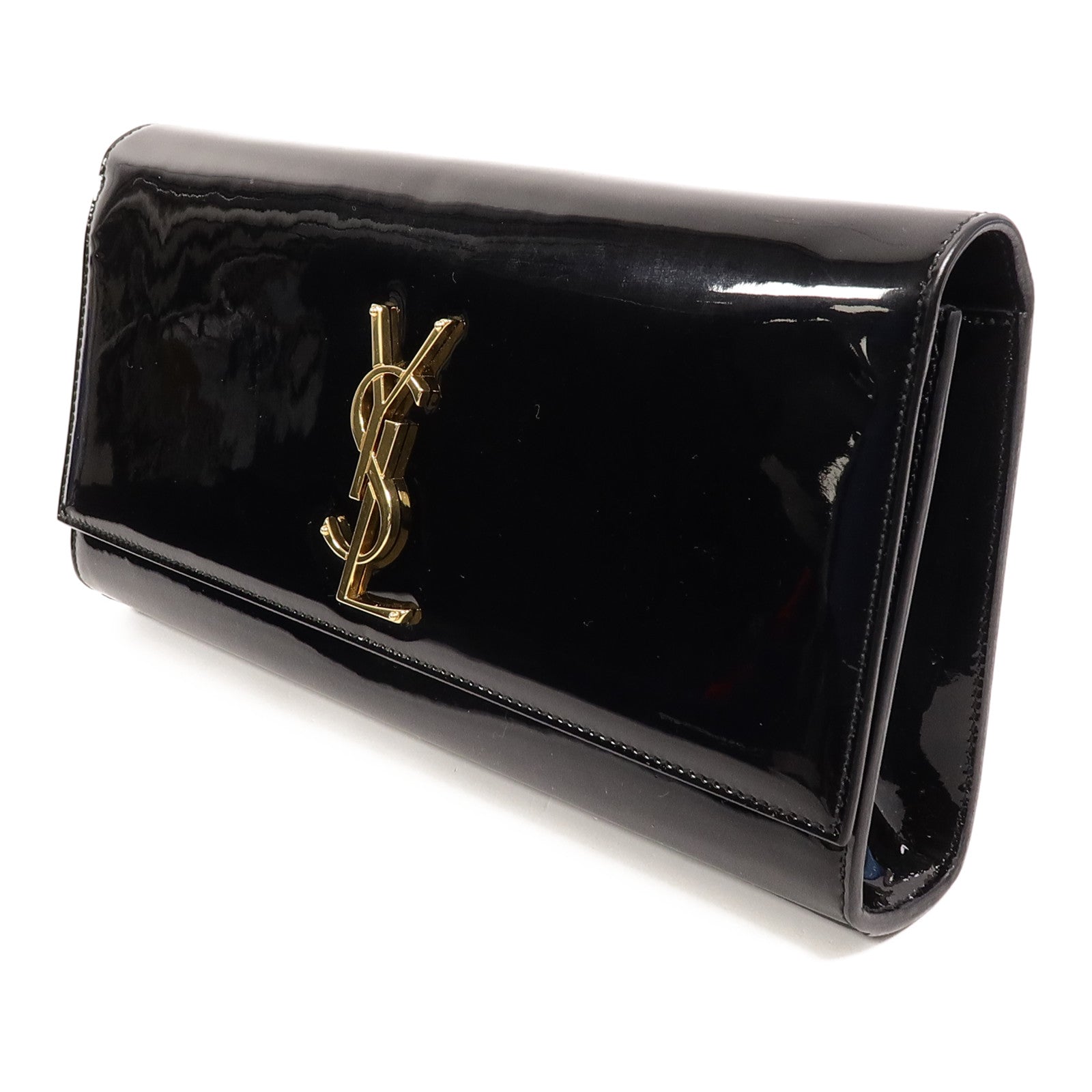 SAINT LAURENT 塗皮皮革Pouch手拿包
