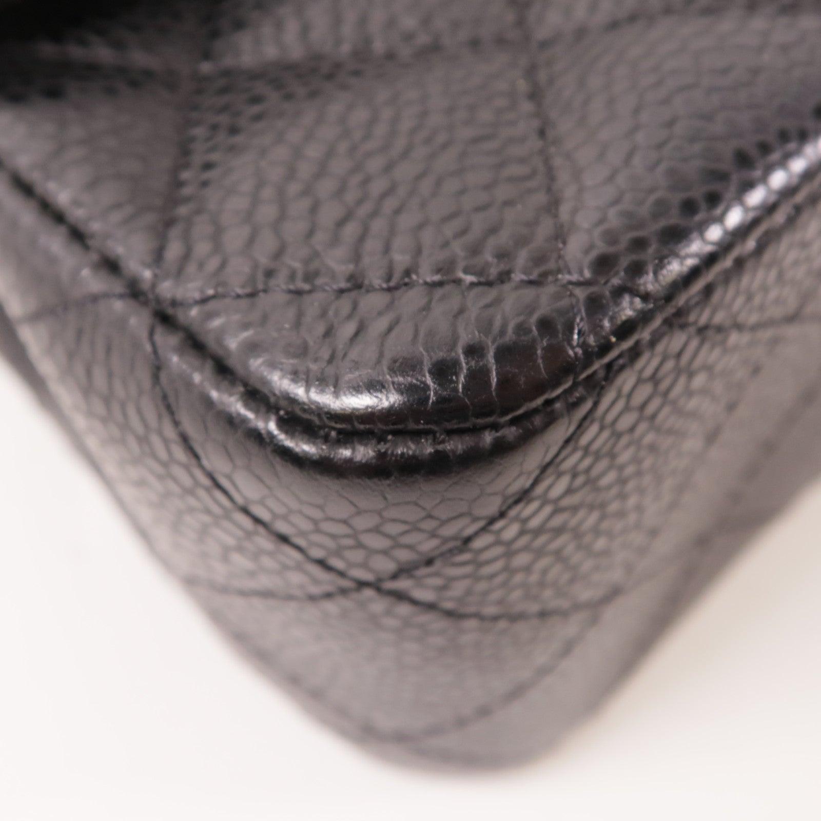 CHANEL 牛皮皮革Classic 25銀扣鏈帶肩背袋