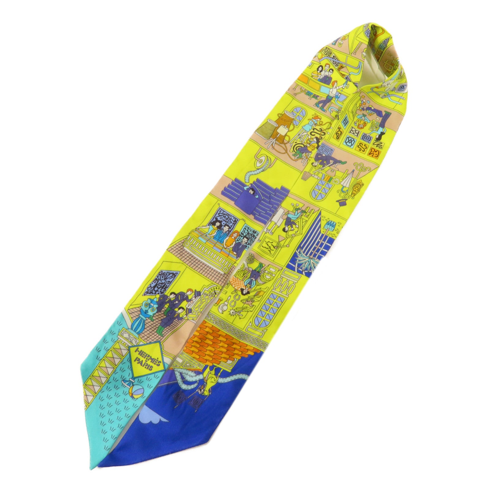 HERMES 絲質Twilly絲巾