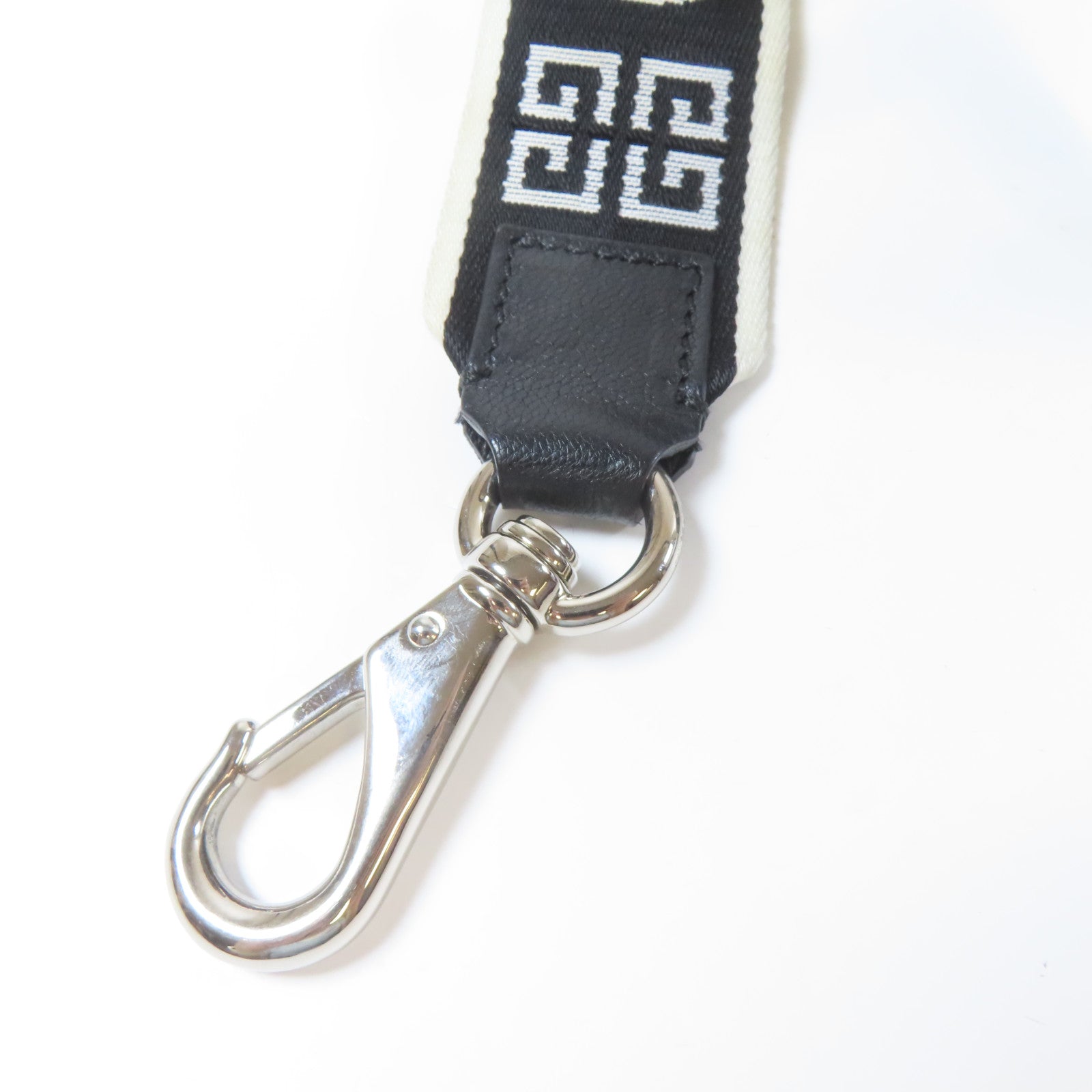 GIVENCHY 尼龍Pandora Bag銀扣手挽肩背兩用袋黑色