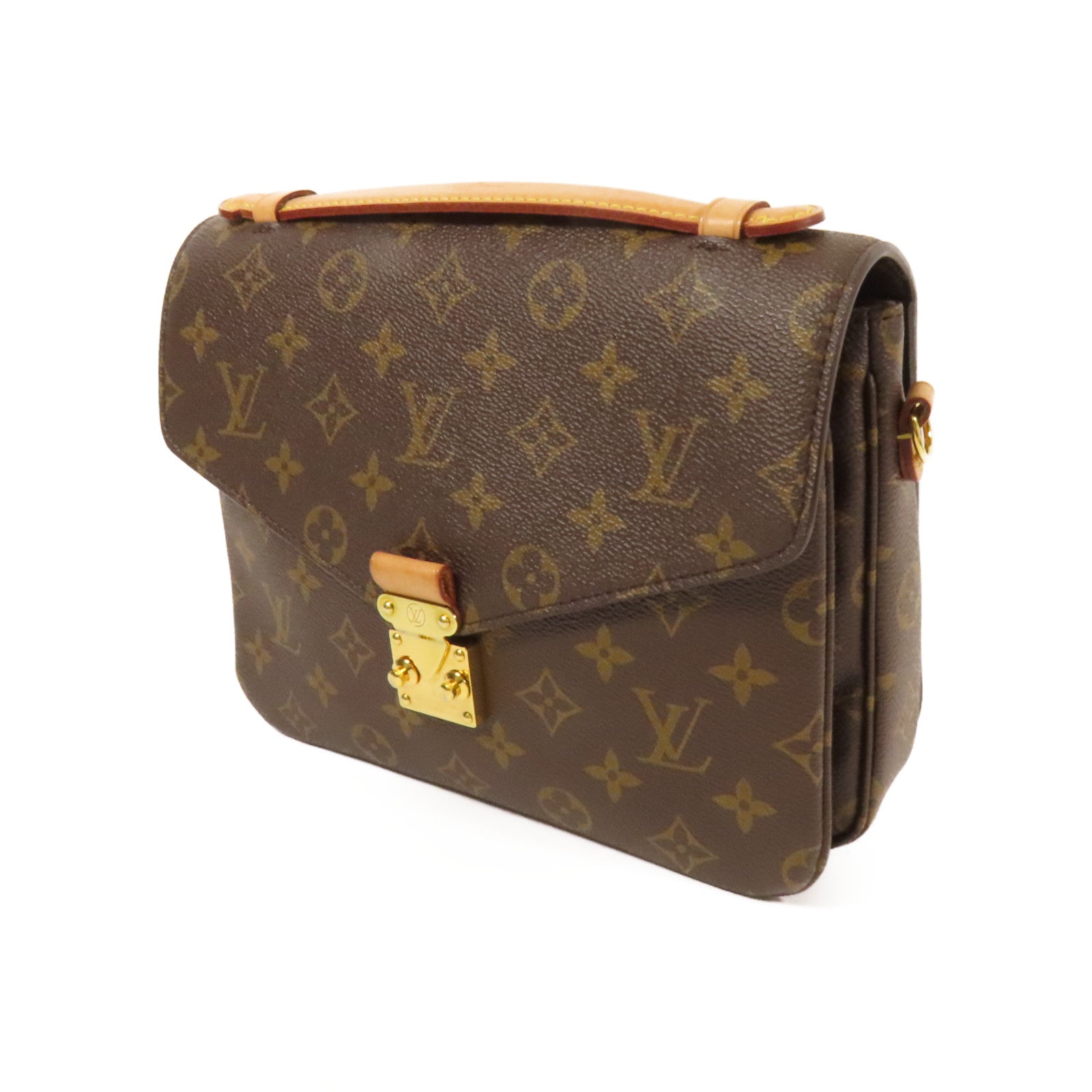 LOUIS VUITTON Monogram Pochette Metis MM金扣手挽肩背兩用袋