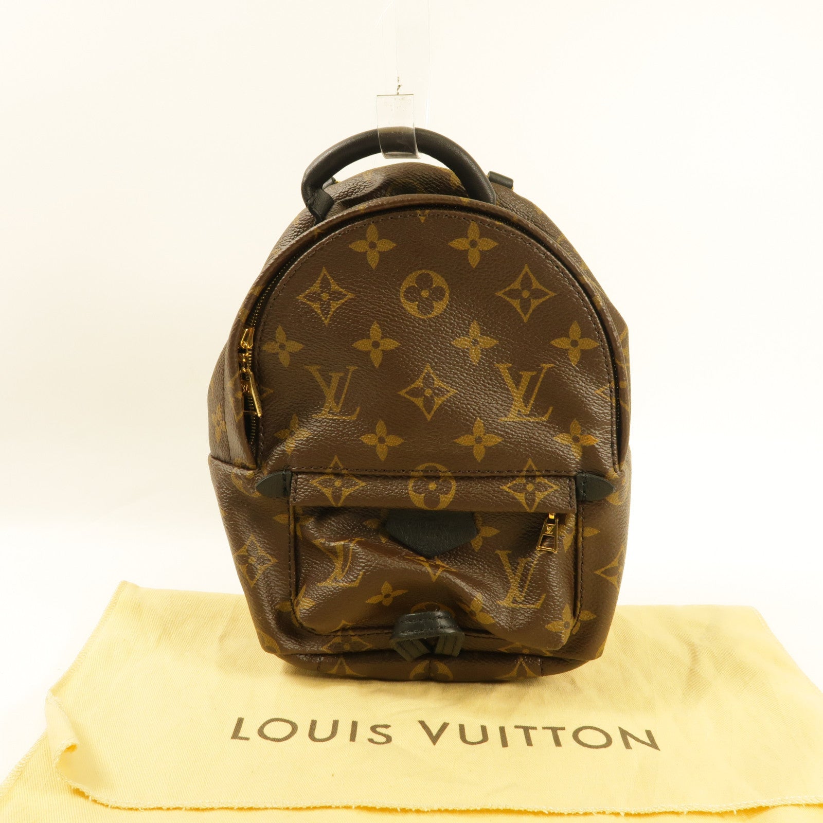 LOUIS VUITTON 【激減優惠】Monogram Mini Palm Springs金扣背包啡色