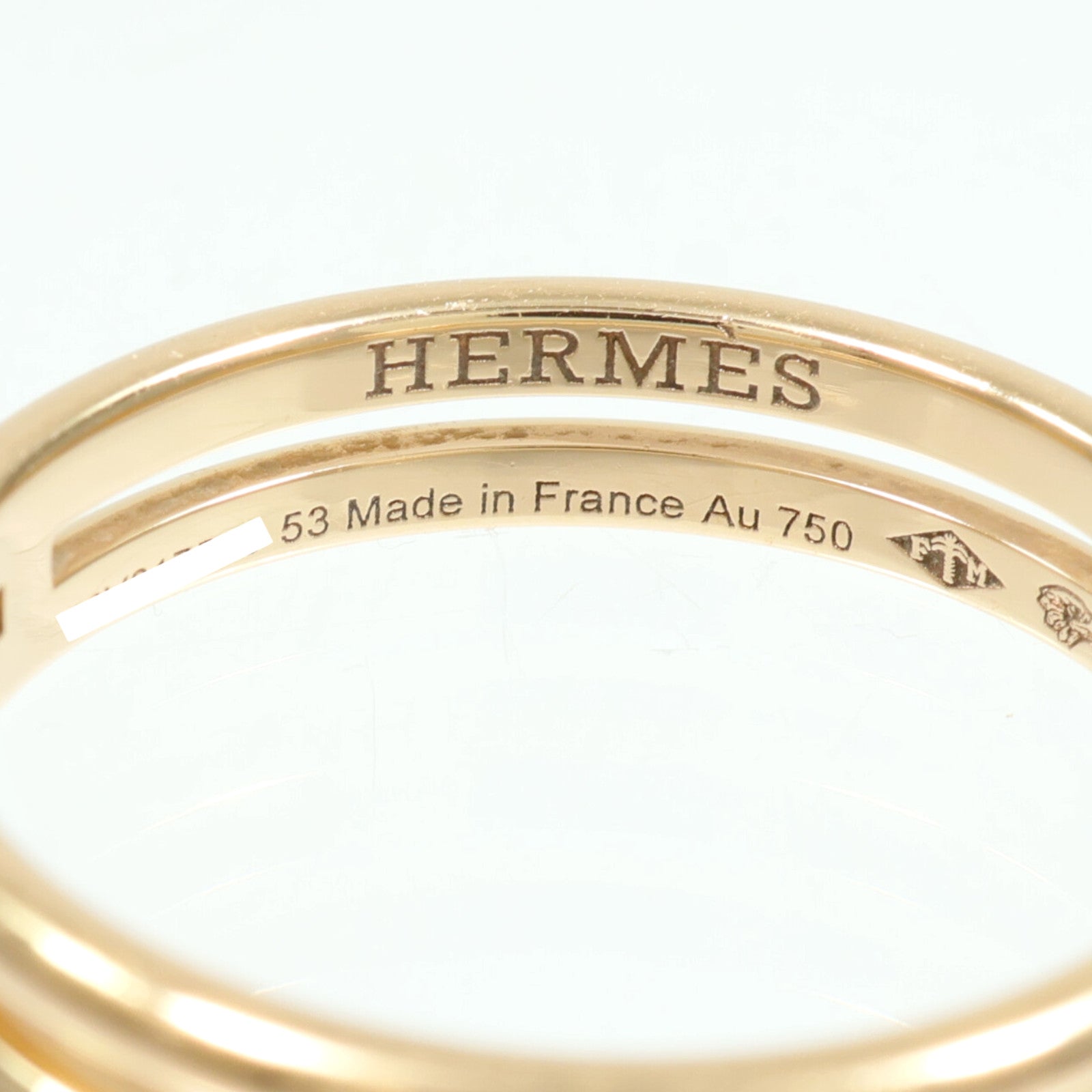 HERMES 18K玫瑰金Ariane Wedding Band戒指