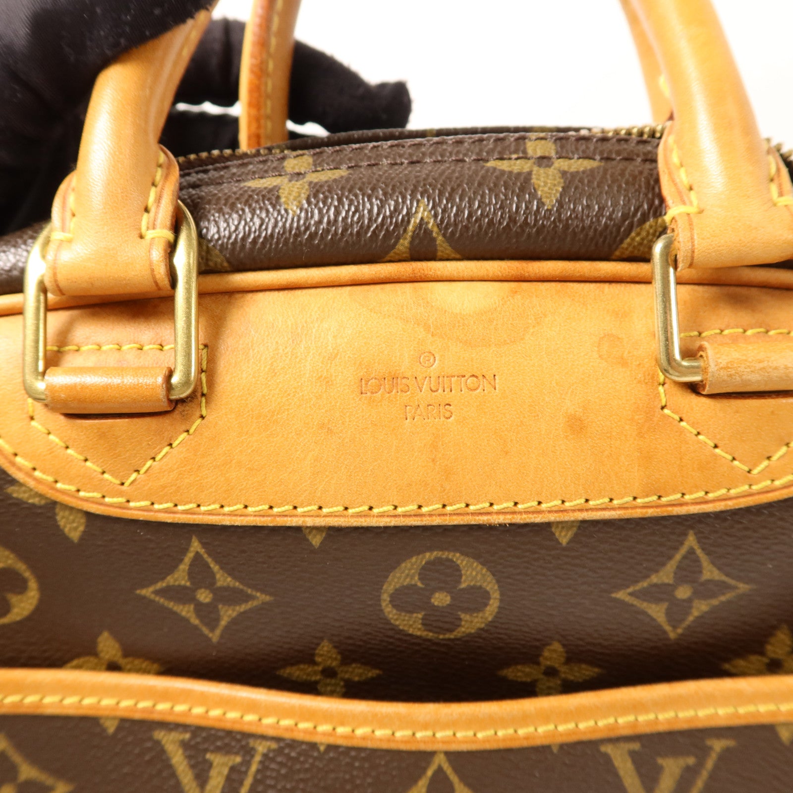 LOUIS VUITTON 【激減優惠】Monogram Trouville金扣手挽袋