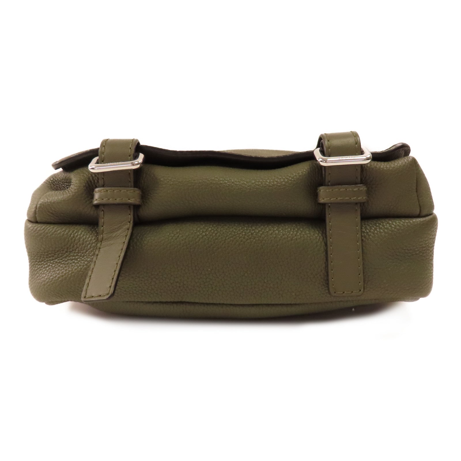 LOEWE 牛皮皮革Military XS銀扣肩背袋