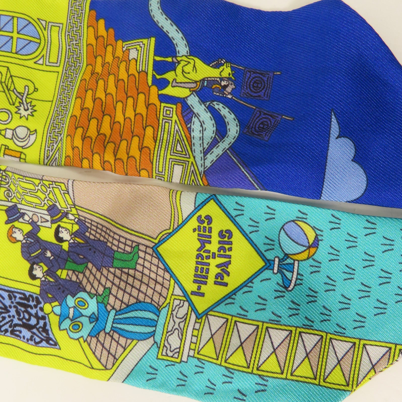 HERMES 絲質Twilly絲巾