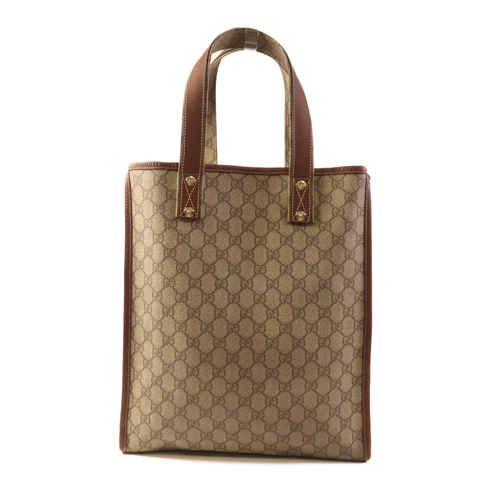 GUCCI 塗層帆布Tote Bag金扣手挽袋