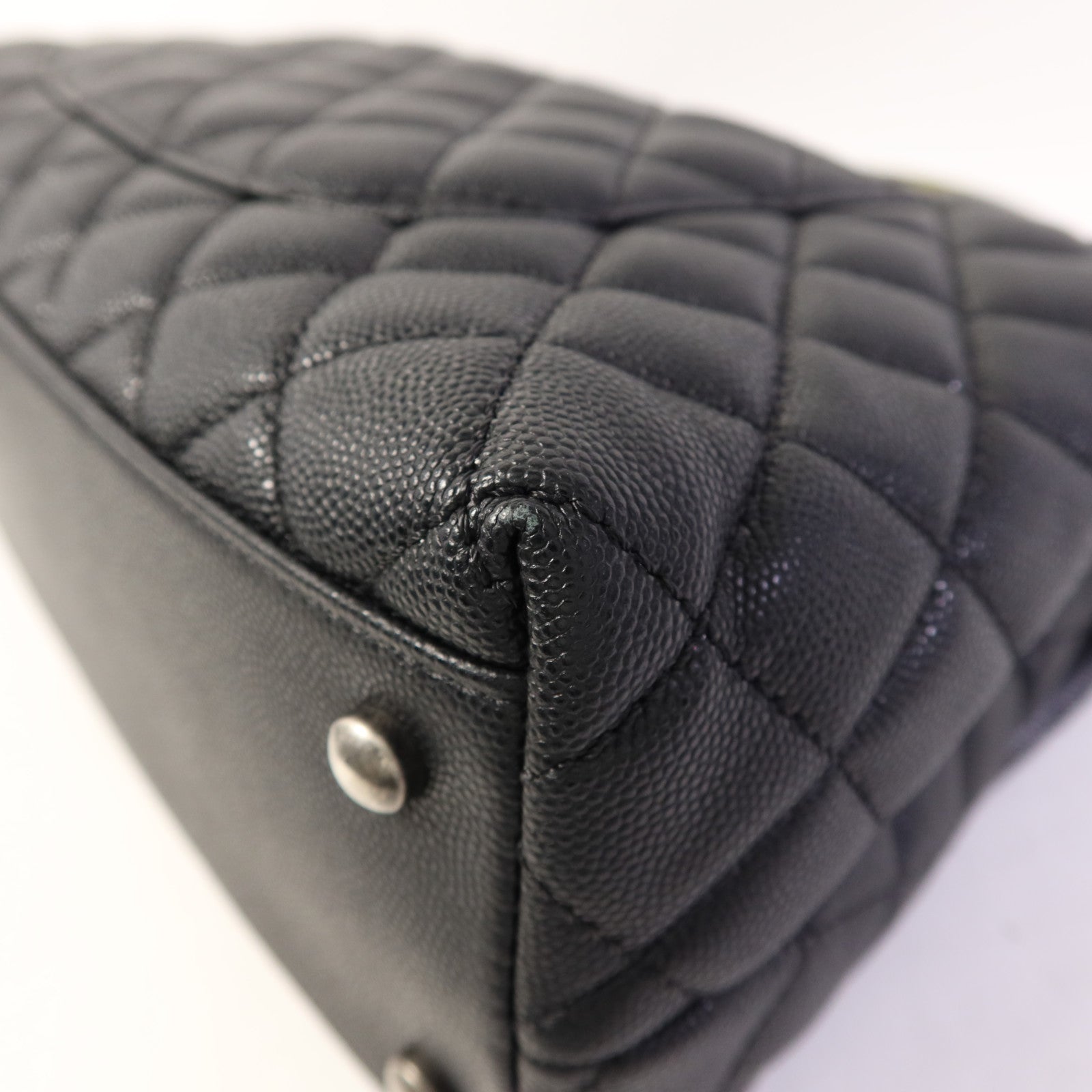 CHANEL 牛皮皮革/蜥蝪皮革Coco Handle Large手挽肩背兩用袋