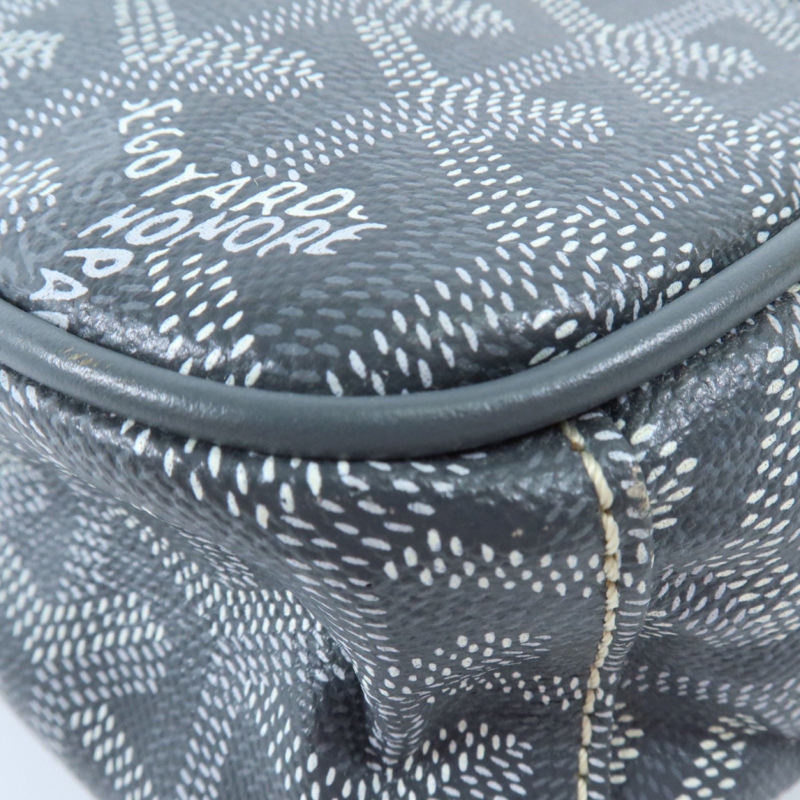 GOYARD 塗層帆布Sac Cap Vert PM銀扣肩背袋