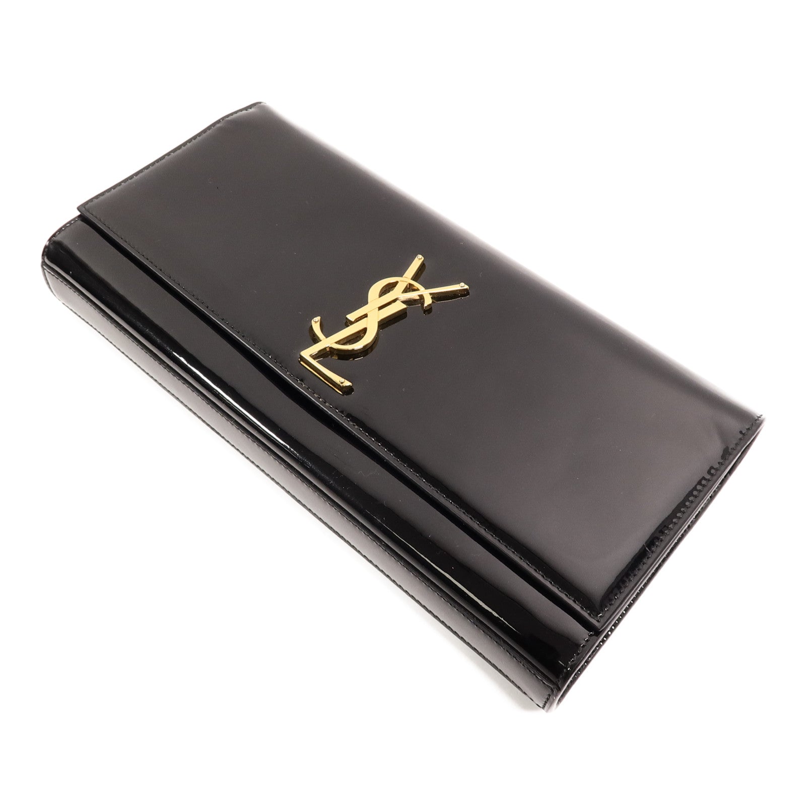 SAINT LAURENT 塗皮皮革Pouch手拿包