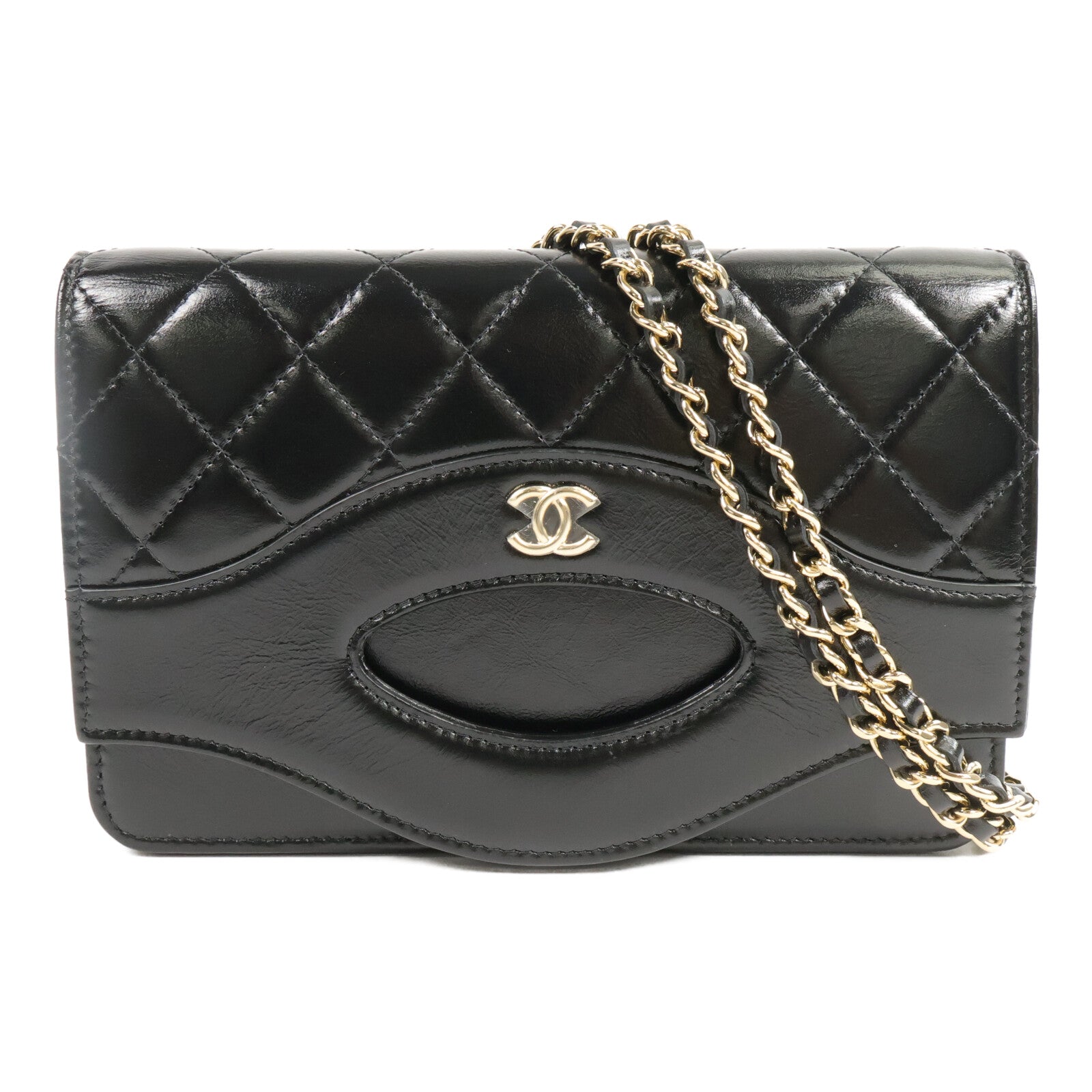 CHANEL 牛皮皮革Chanel 31 WOC鏈帶肩背袋