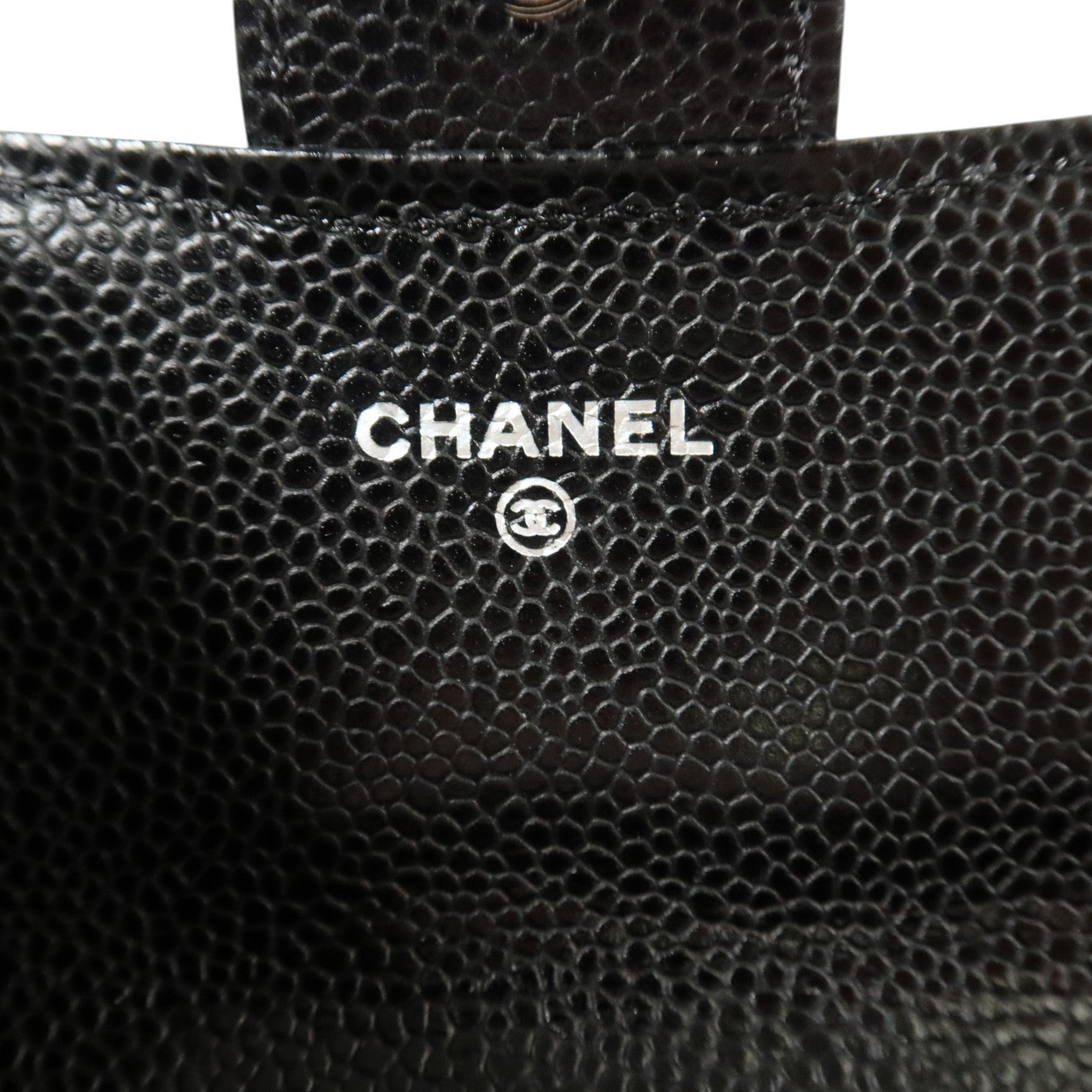 CHANEL 牛皮皮革Classic Long Flap Wallet銀扣長錢包