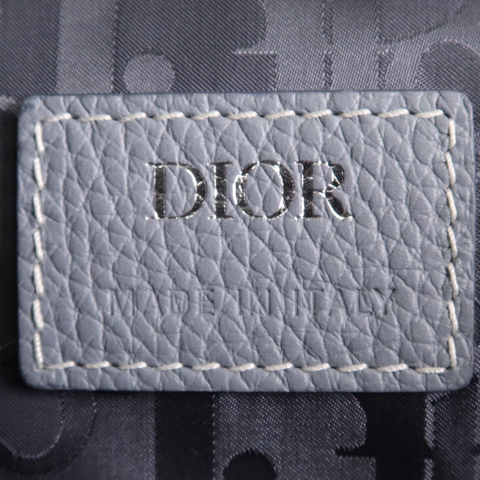 Dior 牛皮皮革Saddle Backpack銀扣背包