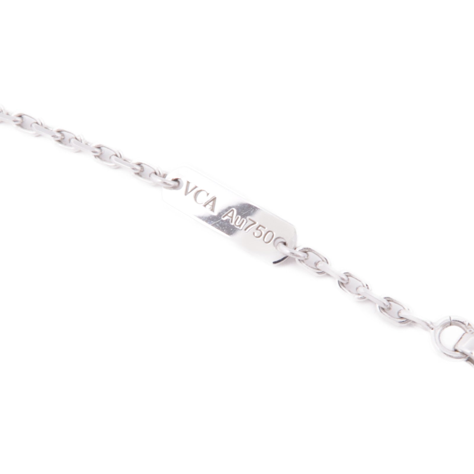 Van Cleef & Arpels 18K白金Magic Alhambra Necklace珍珠貝母項鍊