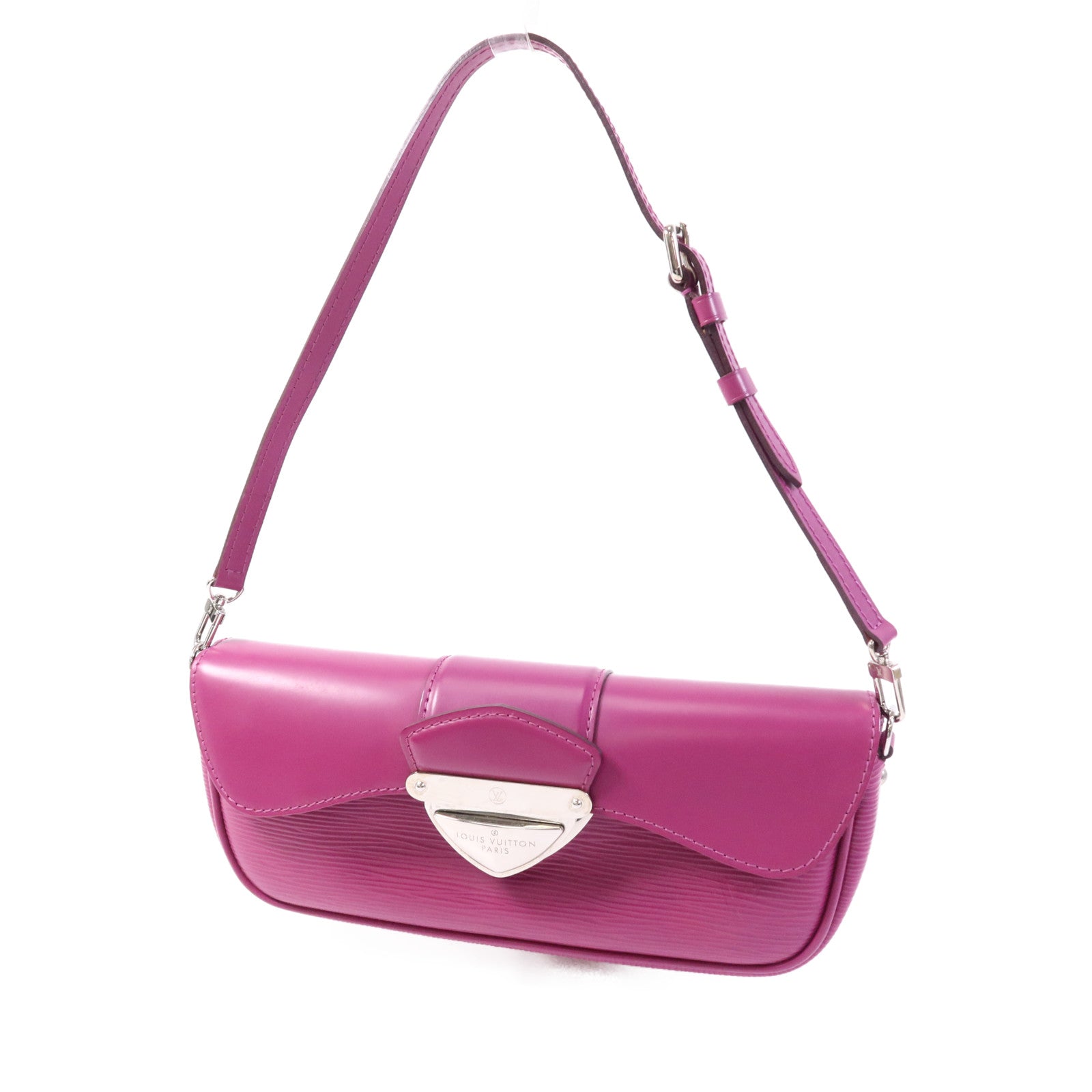 LOUIS VUITTON Epi Pochette Montaigne銀扣肩背袋