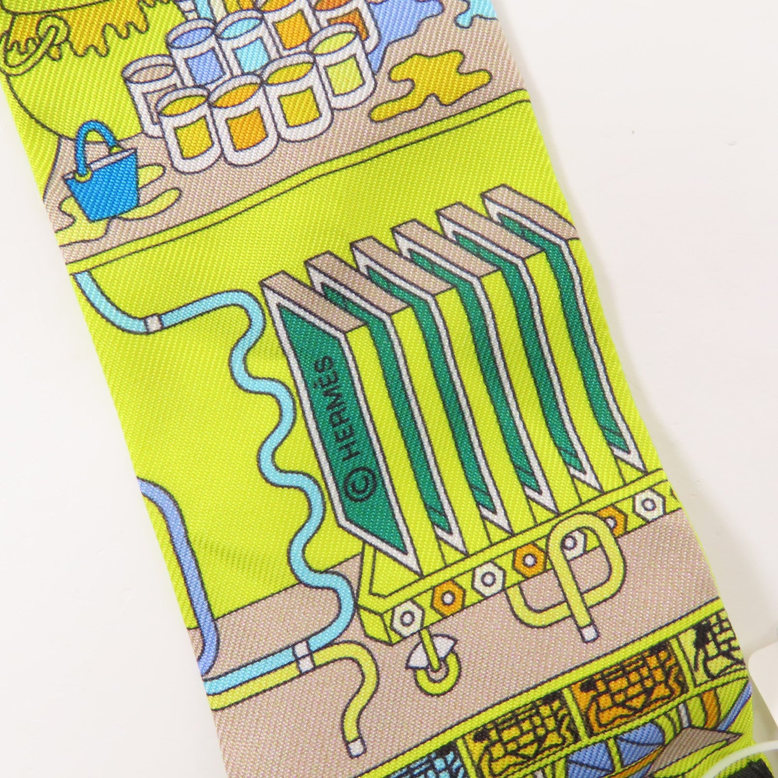 HERMES 絲質Twilly絲巾