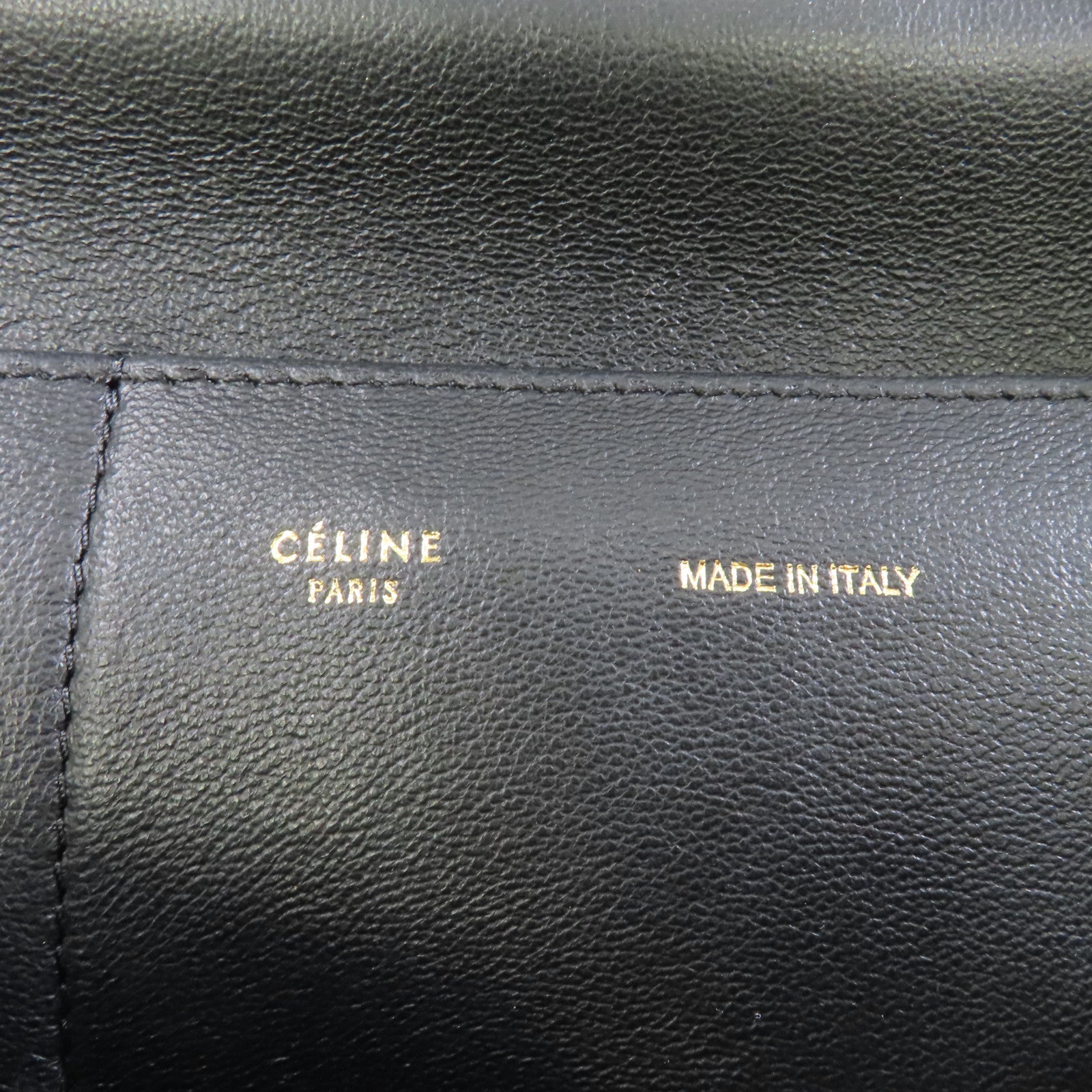 CELINE 漆皮皮革/麂皮皮革Trapeze金扣手挽肩背兩用袋黑色