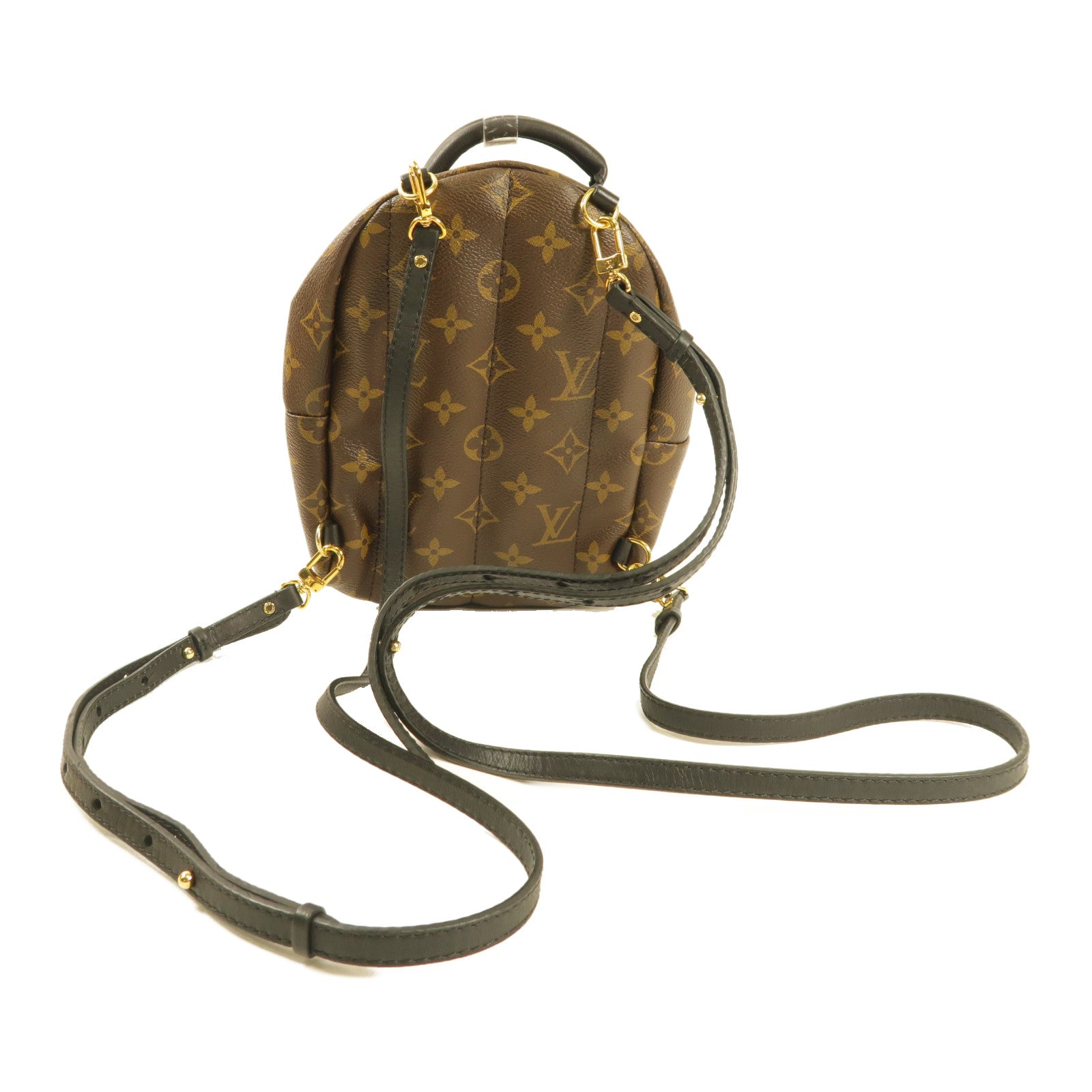 LOUIS VUITTON 【激減優惠】Monogram Mini Palm Springs金扣背包啡色