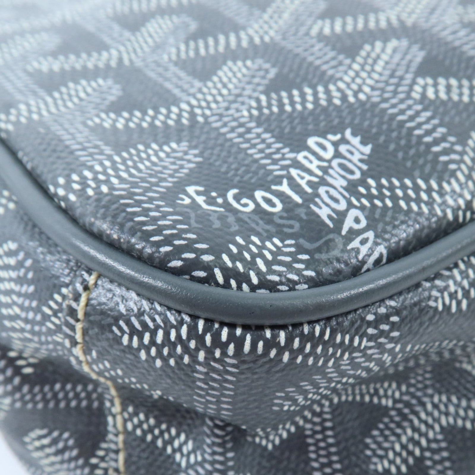 GOYARD 塗層帆布Sac Cap Vert PM銀扣肩背袋