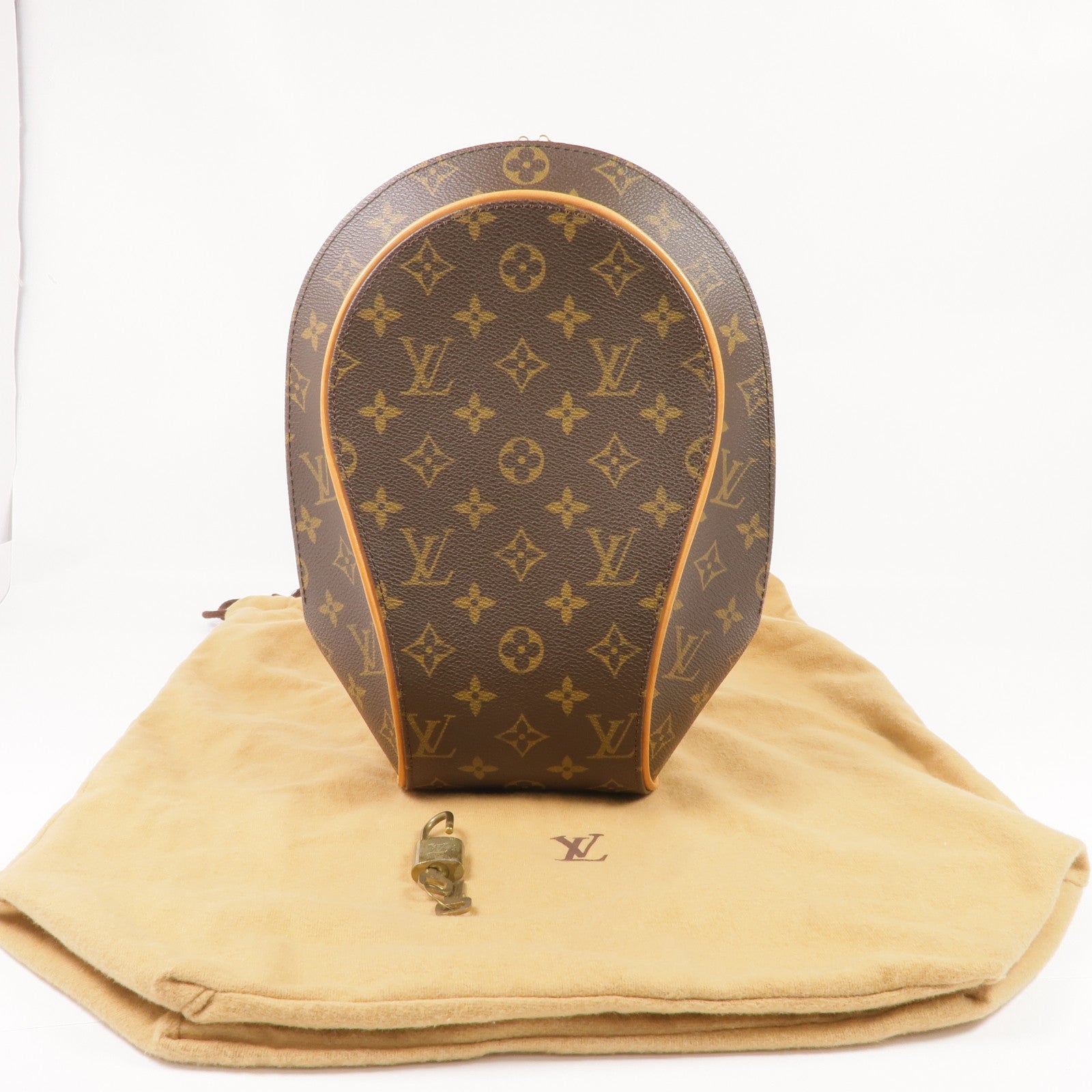 LOUIS VUITTON Monogram Ellipse Sac A Dos Backpack金扣背包棕色