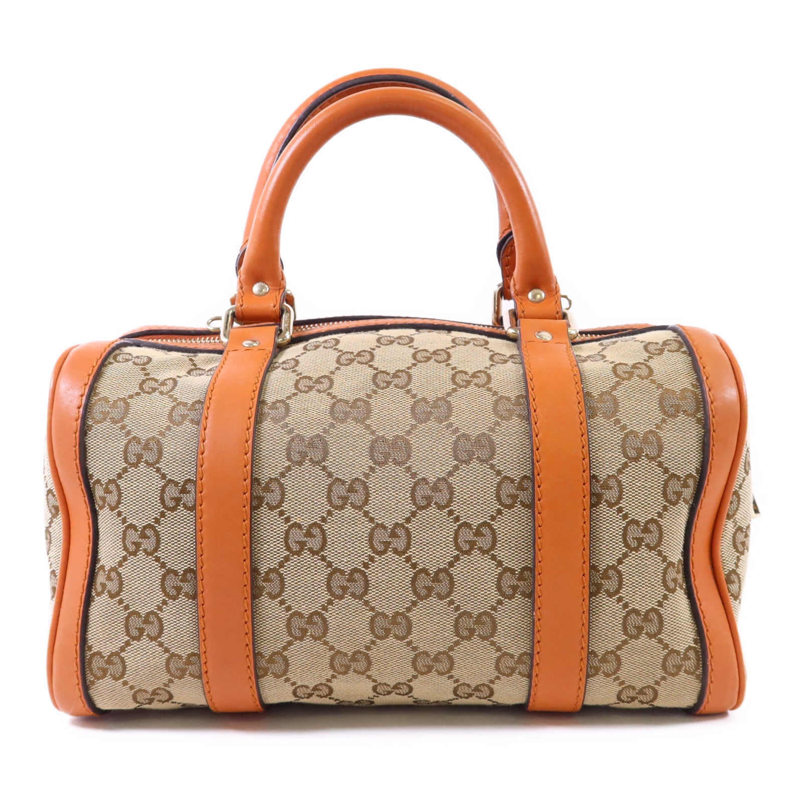 GUCCI 帆布2 Way Boston Bag金扣手挽肩背兩用袋