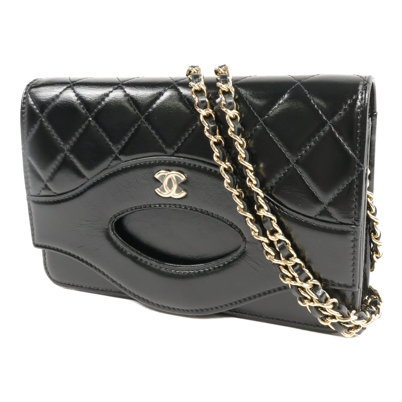 CHANEL 牛皮皮革Chanel 31 WOC鏈帶肩背袋