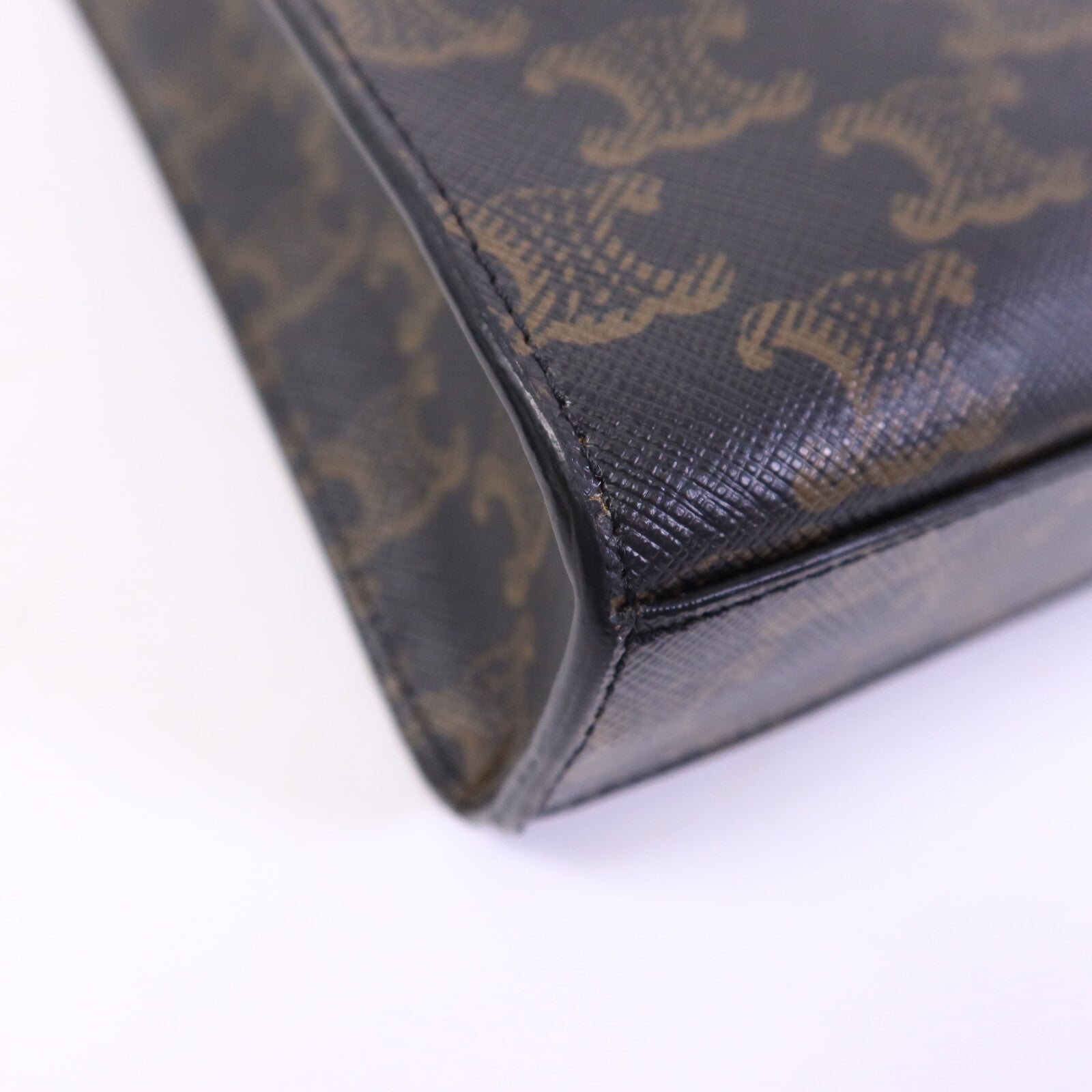 CELINE 塗層帆布Mini Cabas Vertical手挽肩背兩用袋