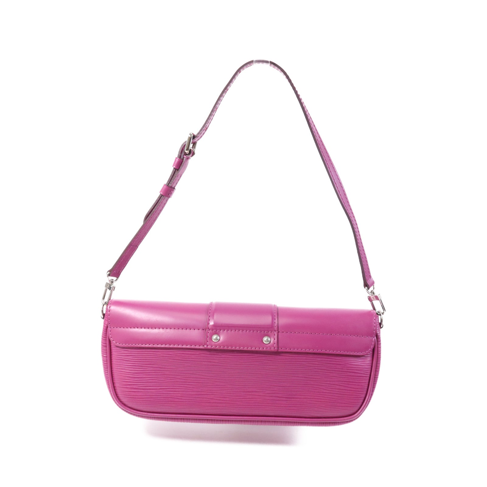LOUIS VUITTON Epi Pochette Montaigne銀扣肩背袋
