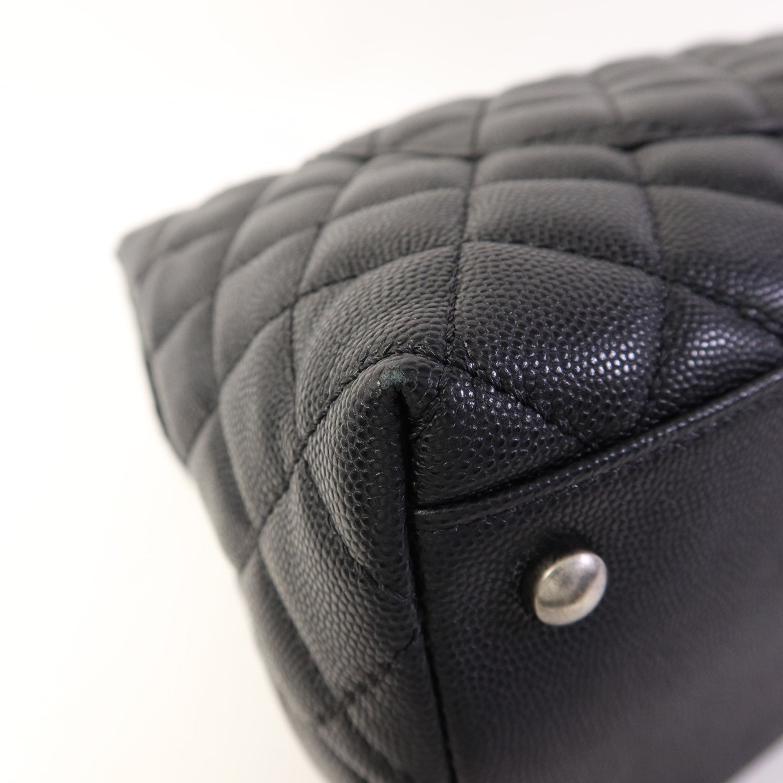 CHANEL 牛皮皮革/蜥蝪皮革Coco Handle Large手挽肩背兩用袋