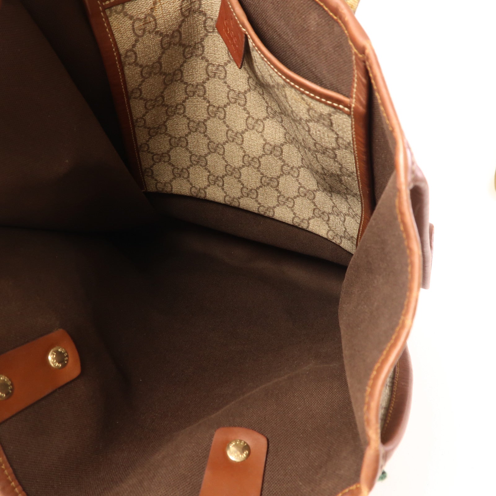 GUCCI 塗層帆布Tote Bag金扣手挽袋