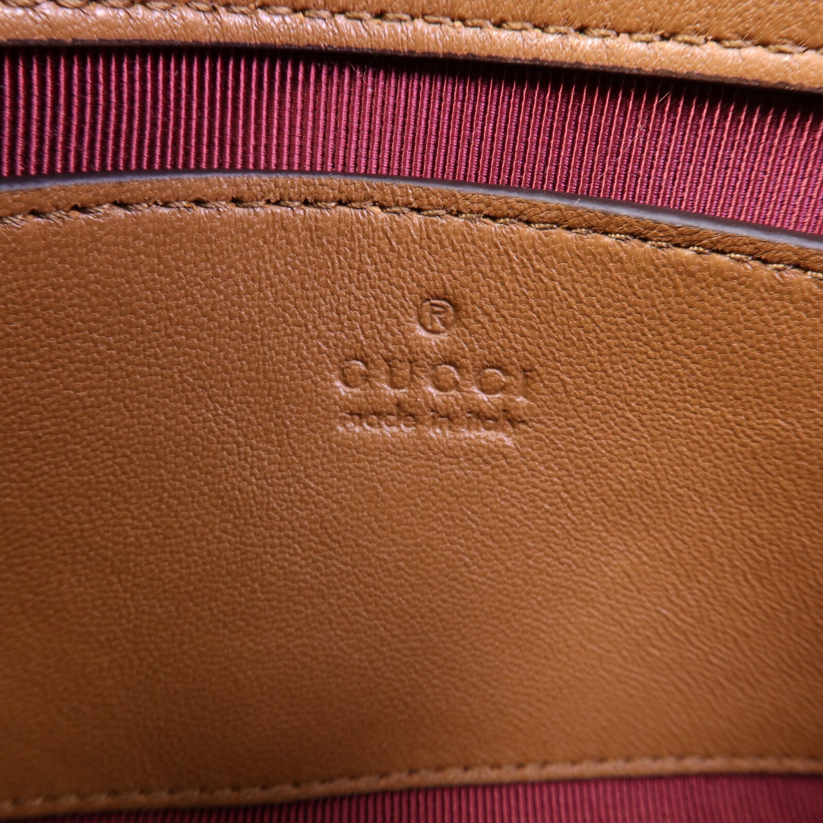 GUCCI 牛皮皮革GG Marmont金扣鏈帶肩背袋