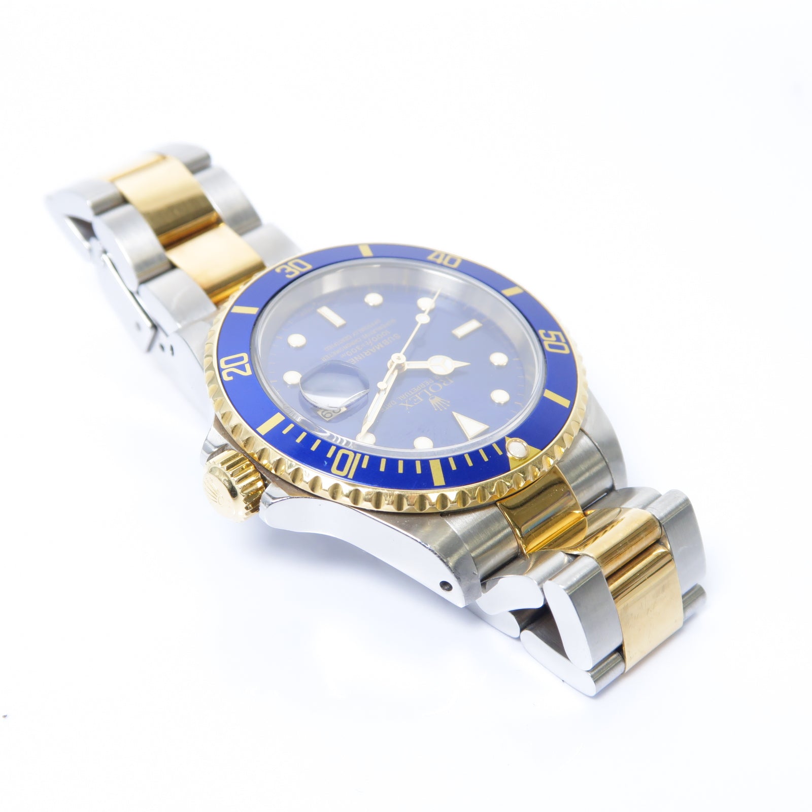ROLEX Submariner 18K黃金/不鏽鋼手錶自動機芯藍色