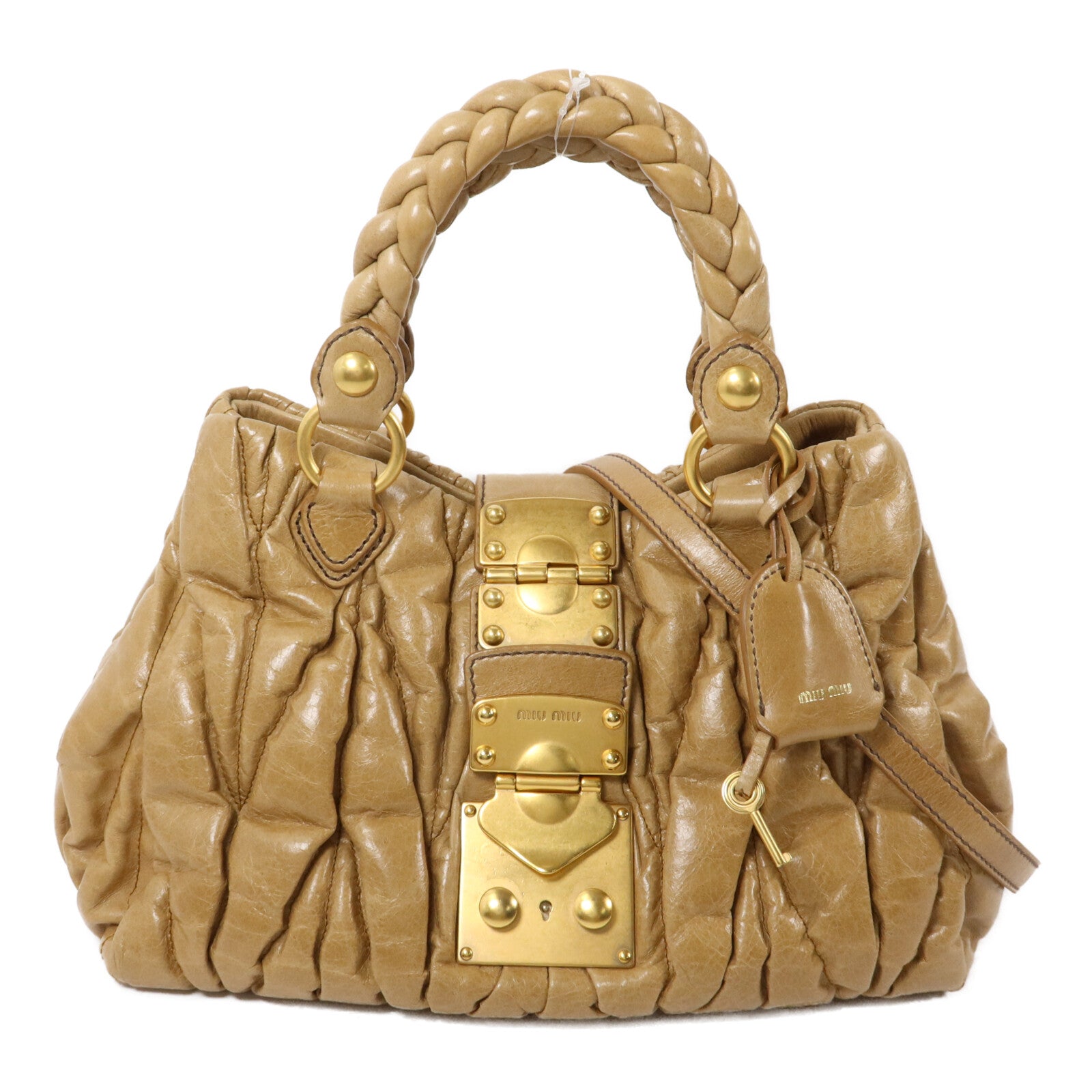 Miu Miu 牛皮皮革Shoulder Bag手挽肩背兩用袋
