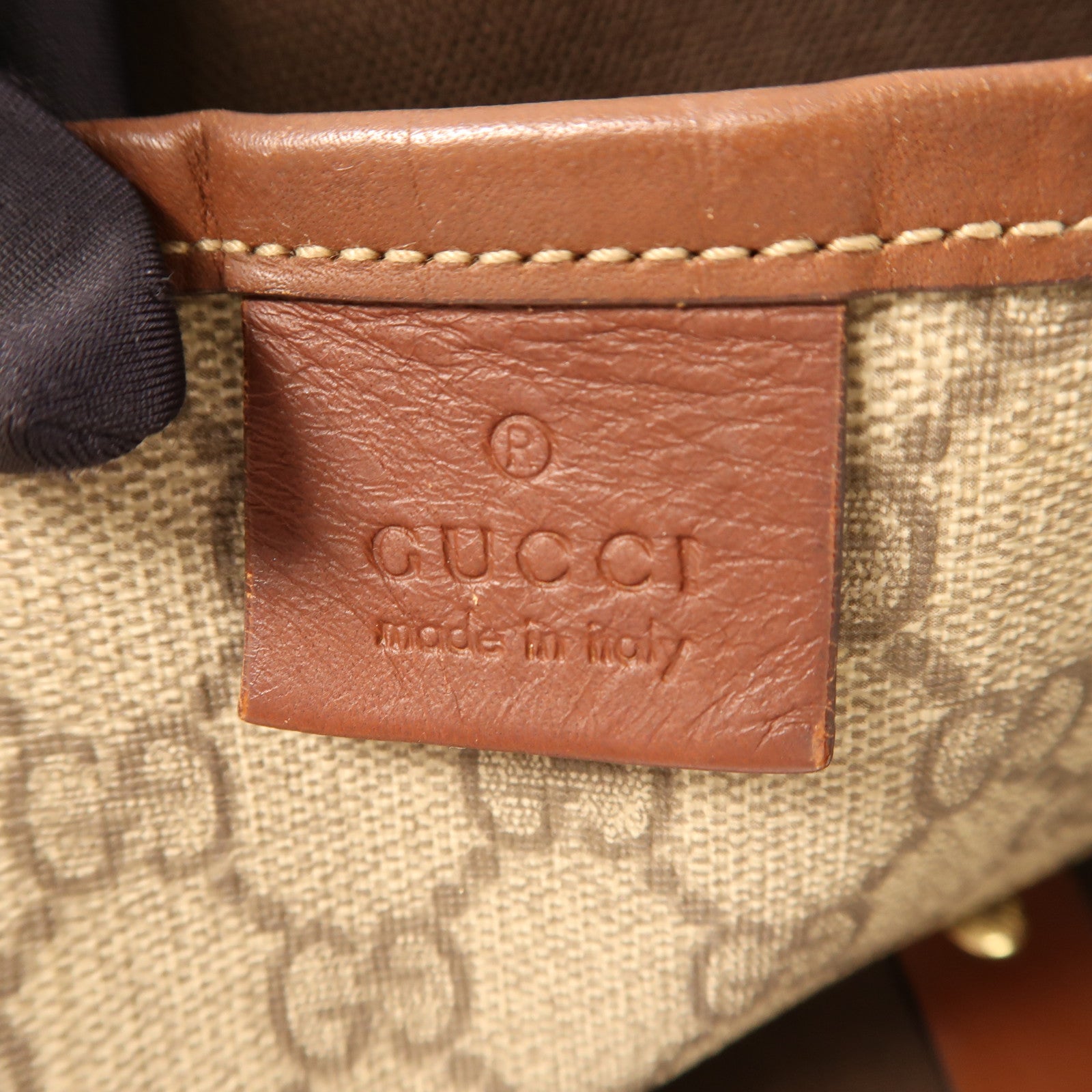 GUCCI 塗層帆布Tote Bag金扣手挽袋